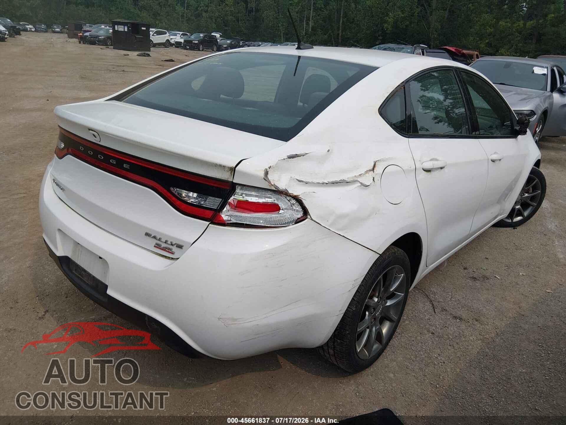 DODGE DART 2014 - 1C3CDFBB4ED913691