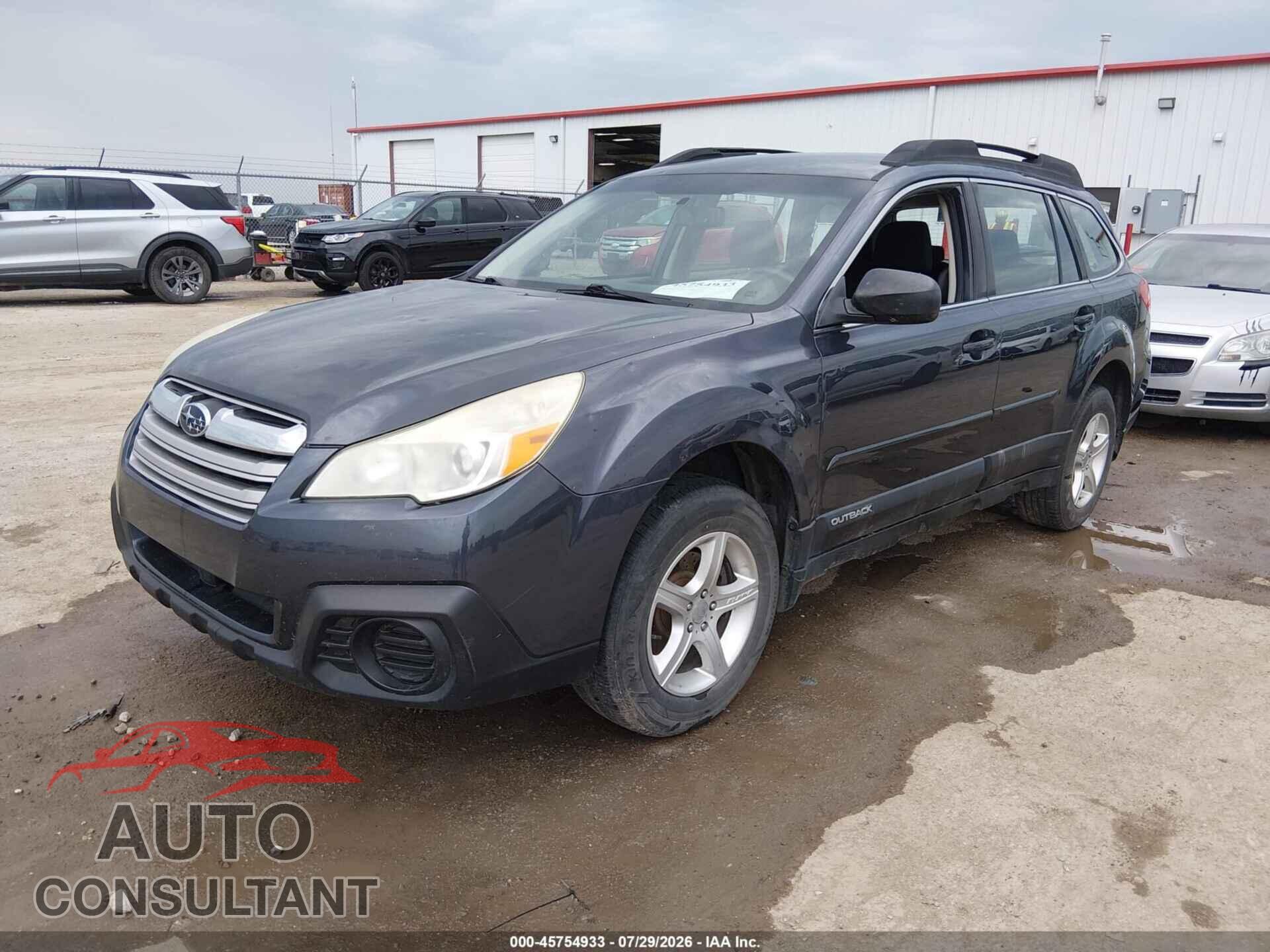 SUBARU OUTBACK 2013 - 4S4BRBAC1D3317403