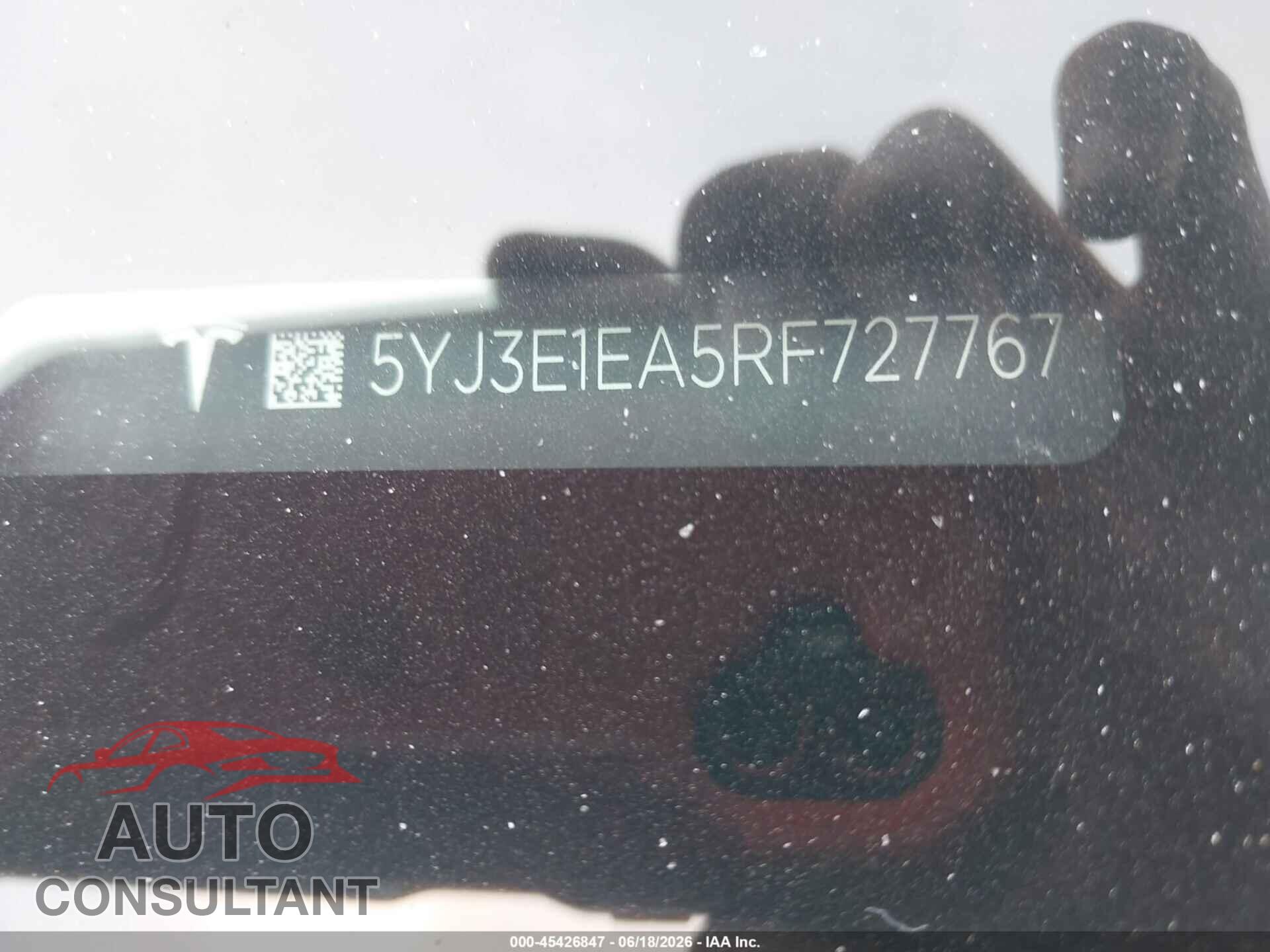 TESLA MODEL 3 2024 - 5YJ3E1EA5RF727767