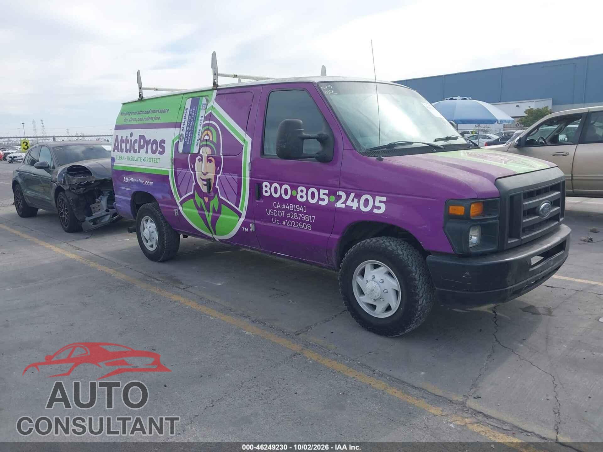 FORD E-250 2012 - 1FTNE2EL0CDB25292
