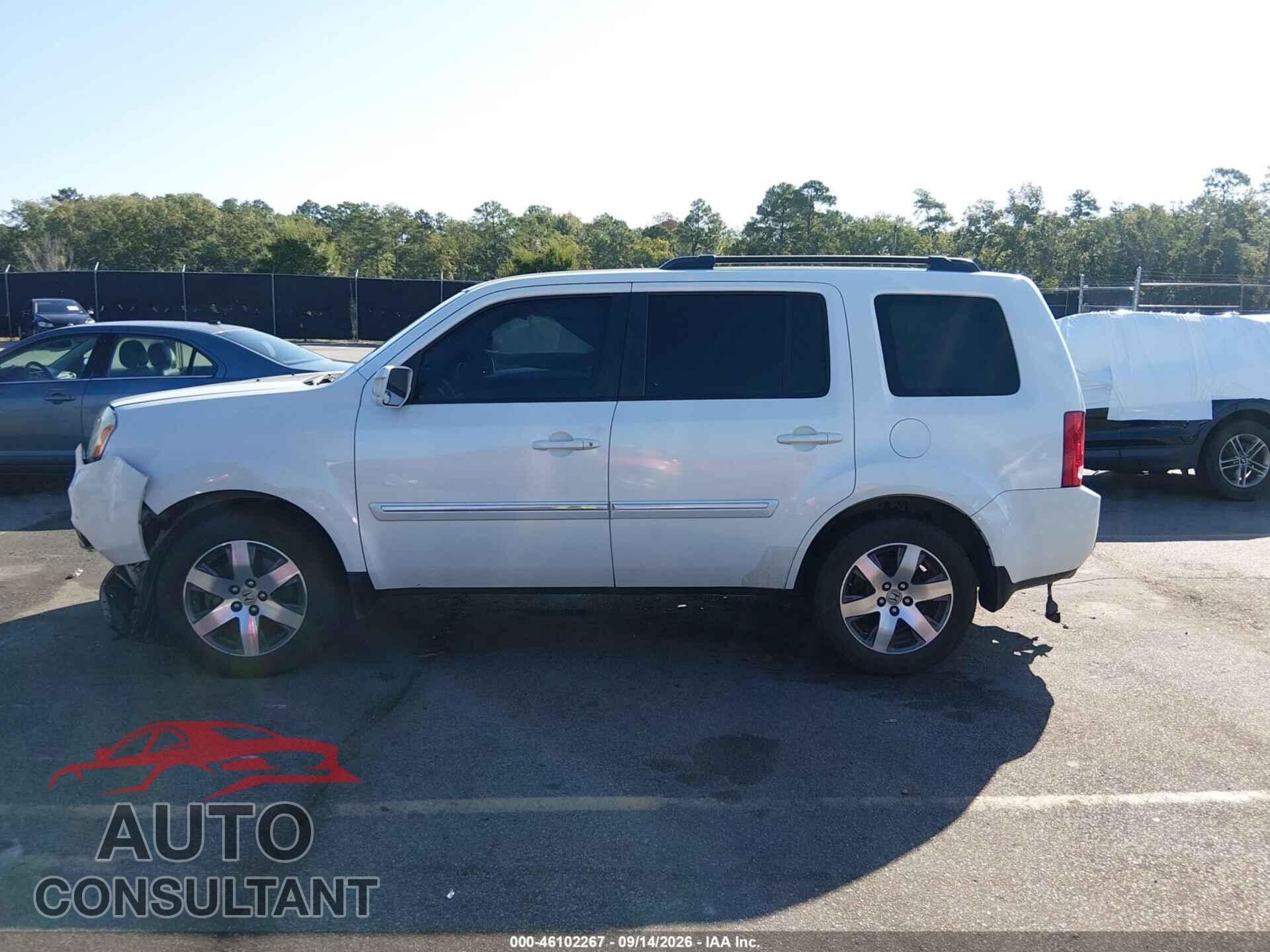 HONDA PILOT 2012 - 5FNYF3H90CB012533