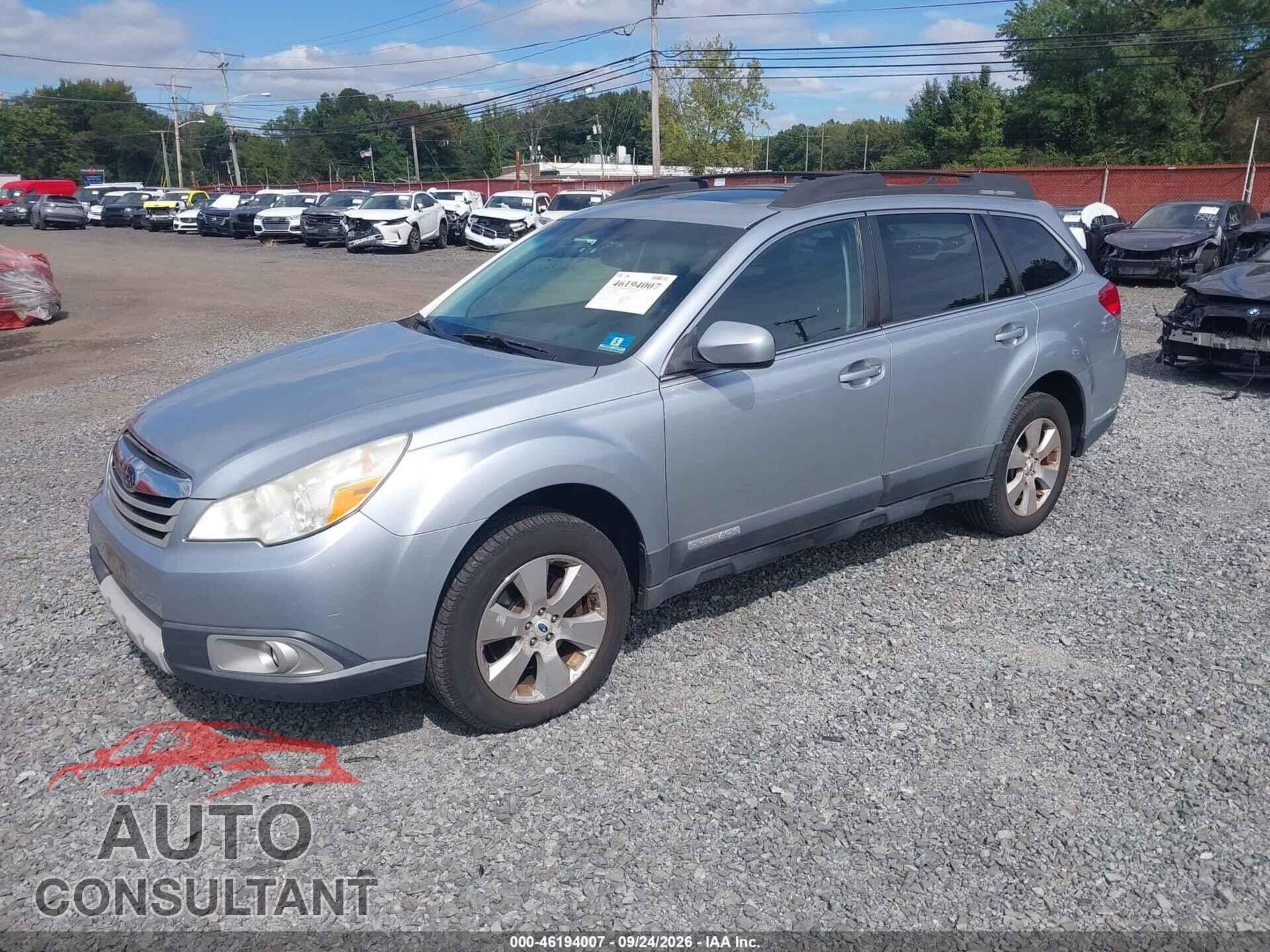 SUBARU OUTBACK 2012 - 4S4BRDKC9C2254792