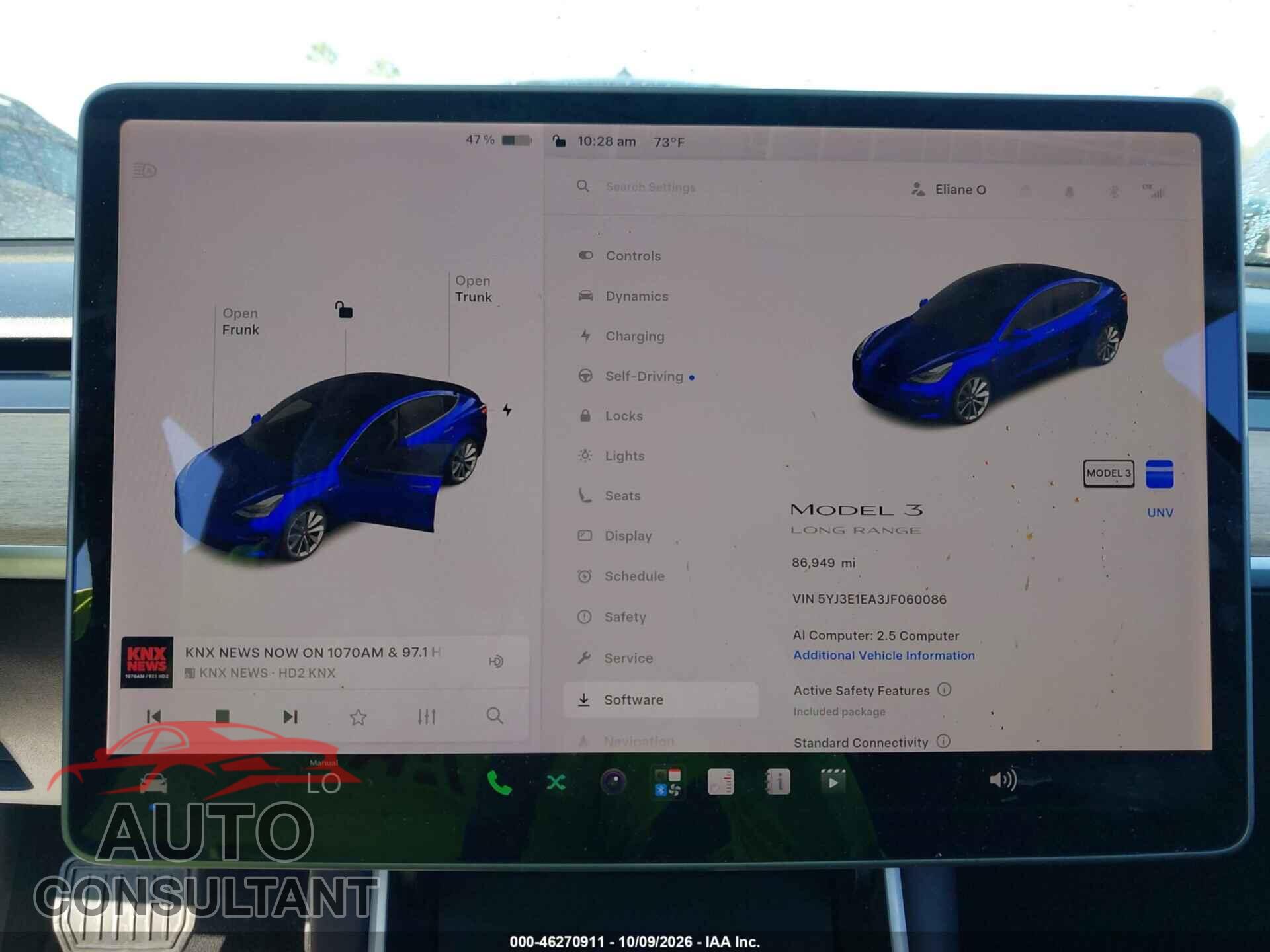 TESLA MODEL 3 2018 - 5YJ3E1EA3JF060086