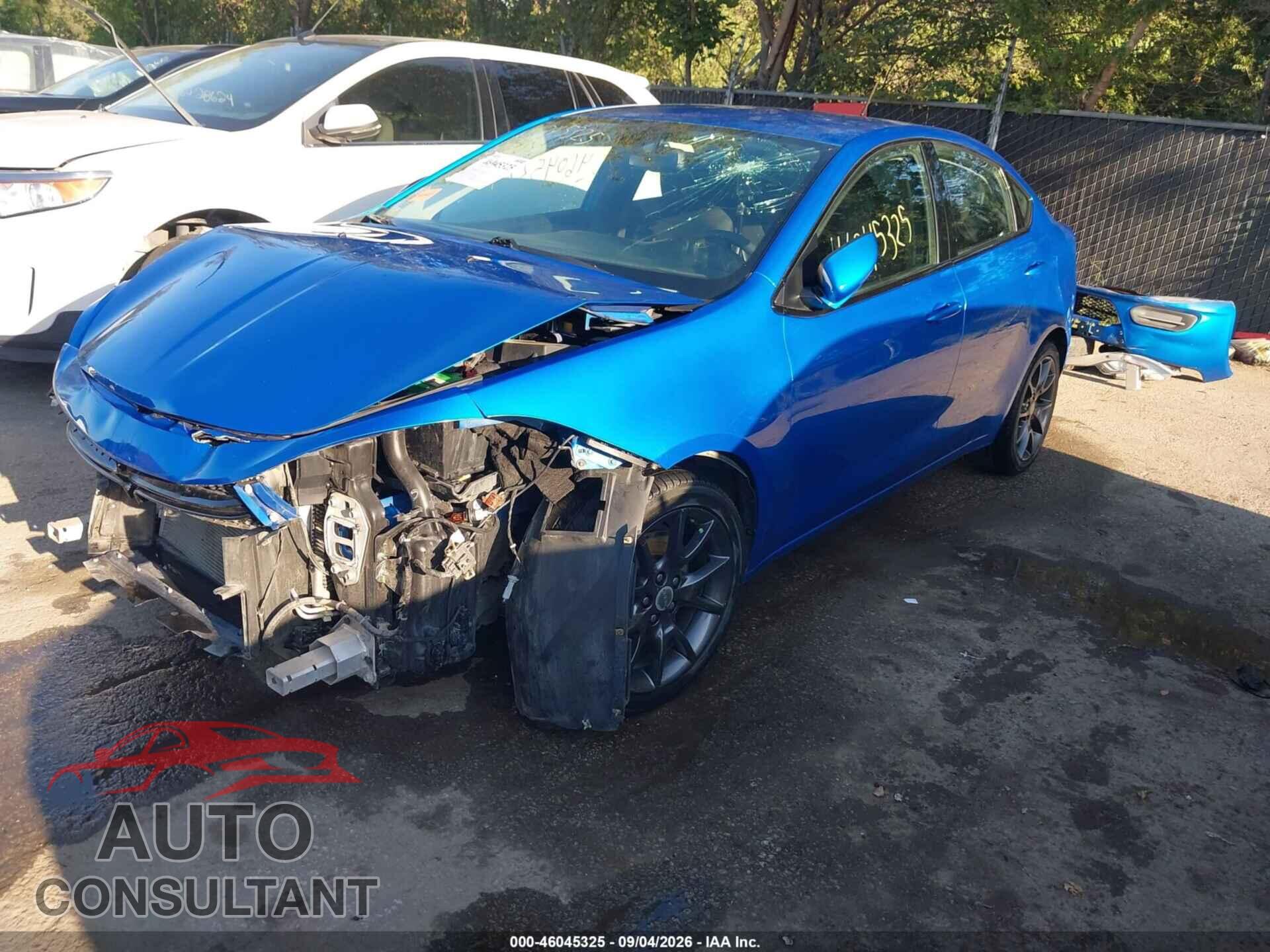 DODGE DART 2016 - 1C3CDFAA9GD555872
