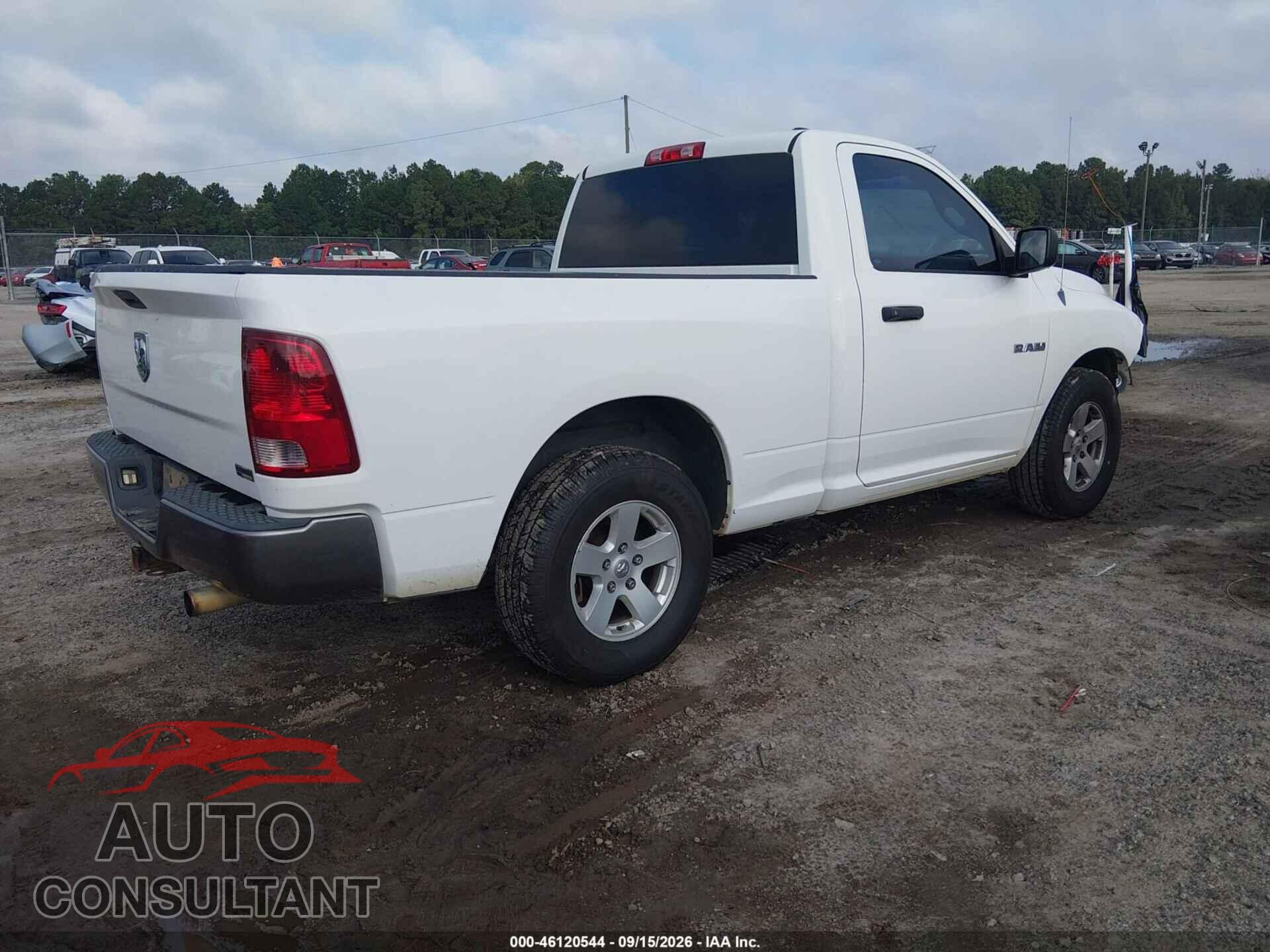 DODGE RAM 1500 2010 - 3D7JB1EP4AG171685