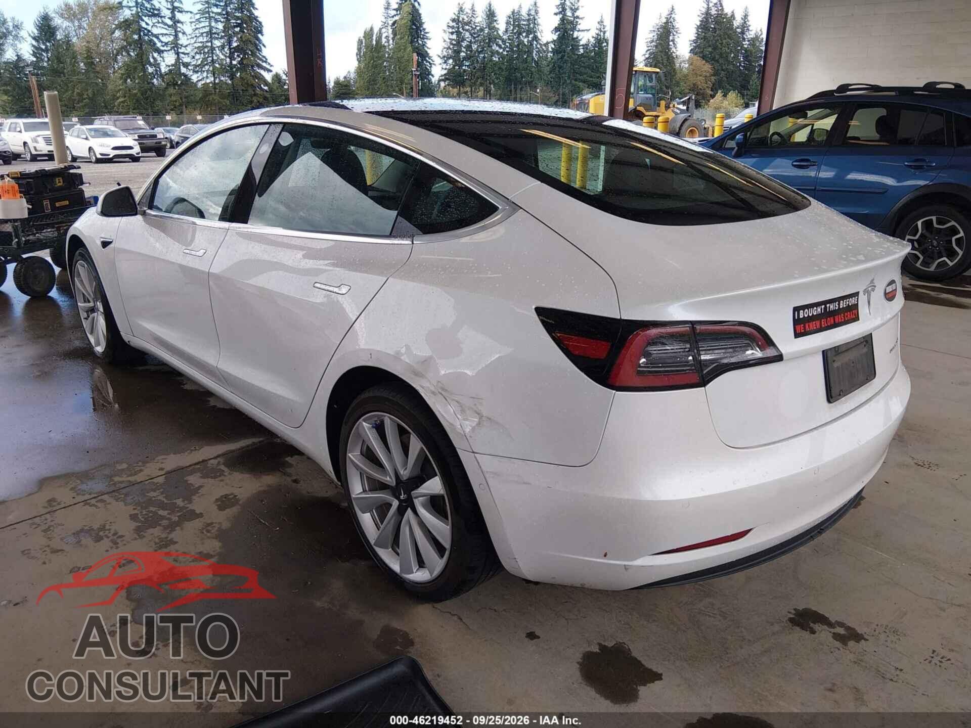 TESLA MODEL 3 2020 - 5YJ3E1EB4LF721426