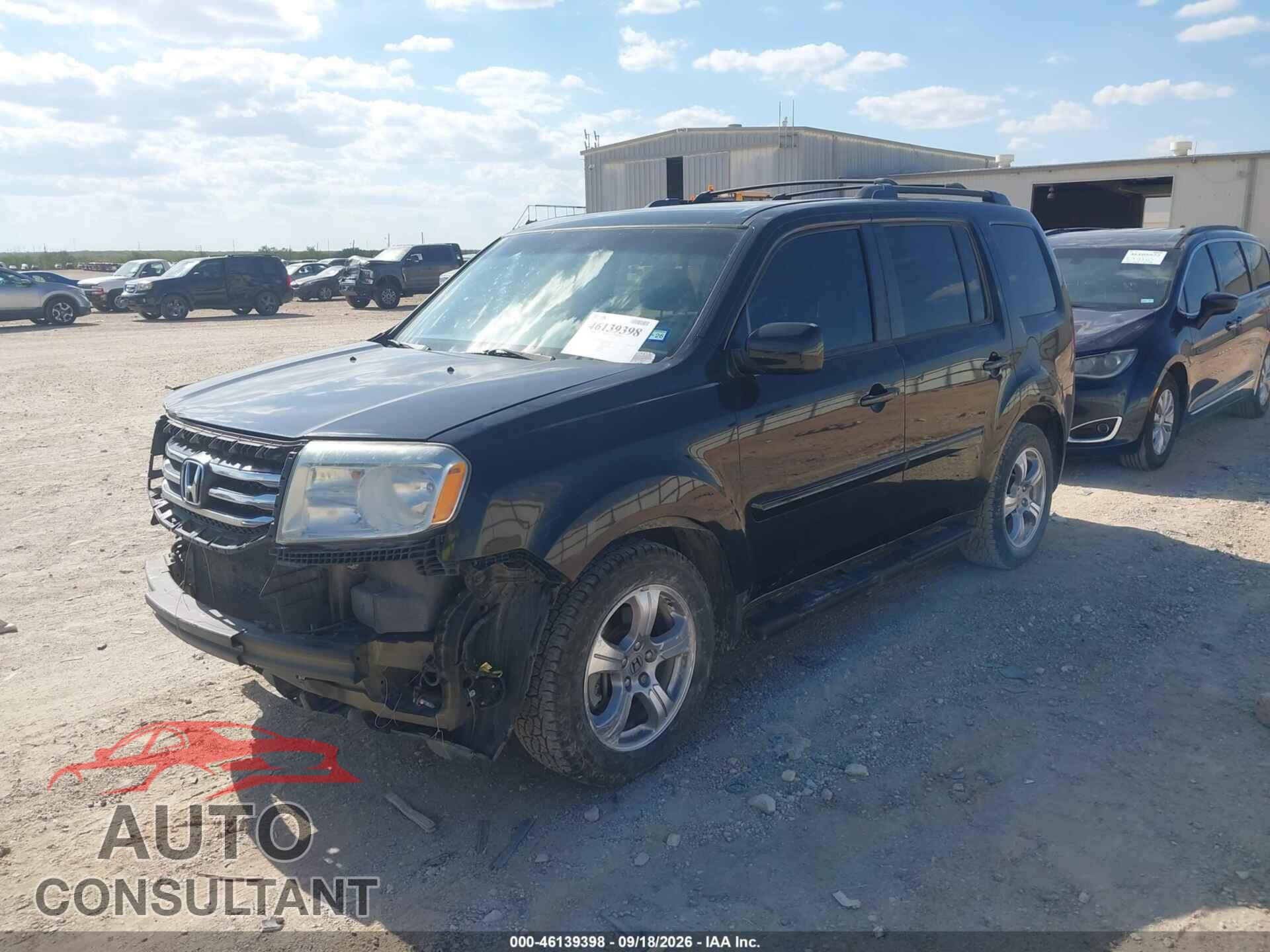 HONDA PILOT 2013 - 5FNYF3H57DB011510