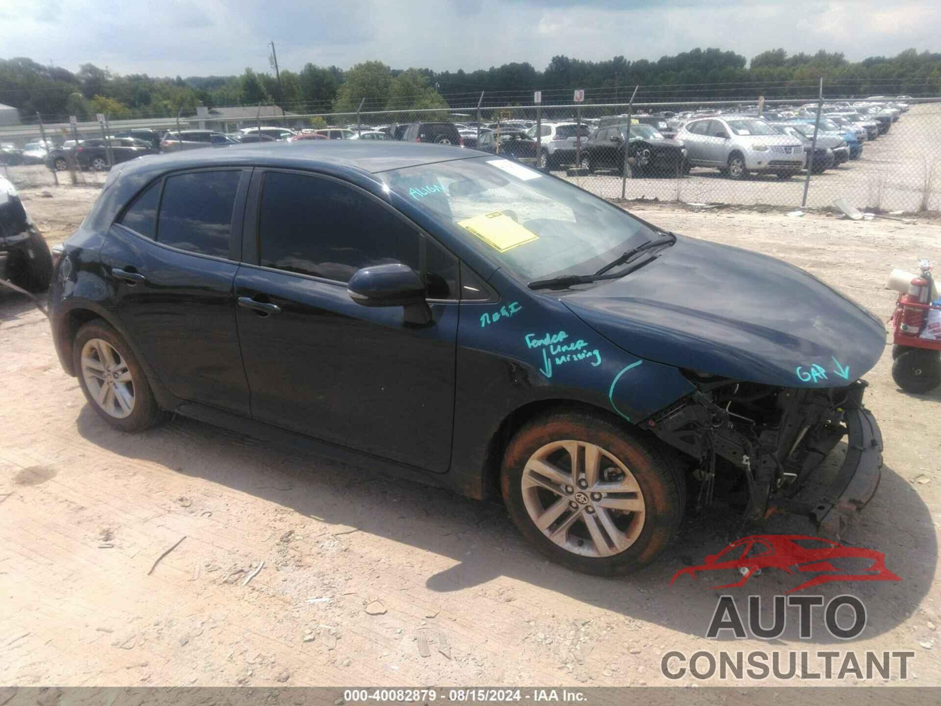 TOYOTA COROLLA 2019 - JTNK4RBE1K3047111
