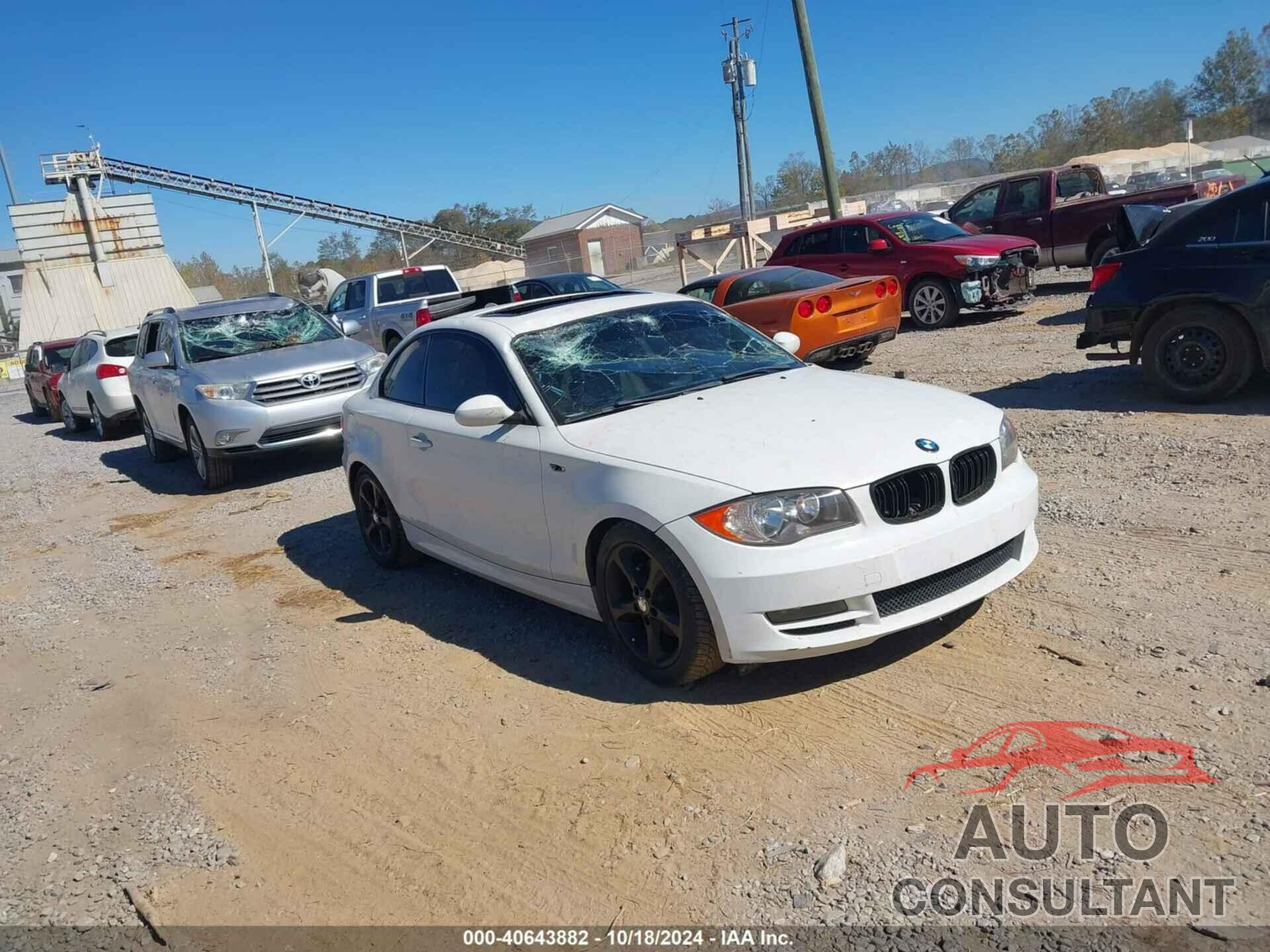 BMW 128I 2009 - WBAUP73539VK75338