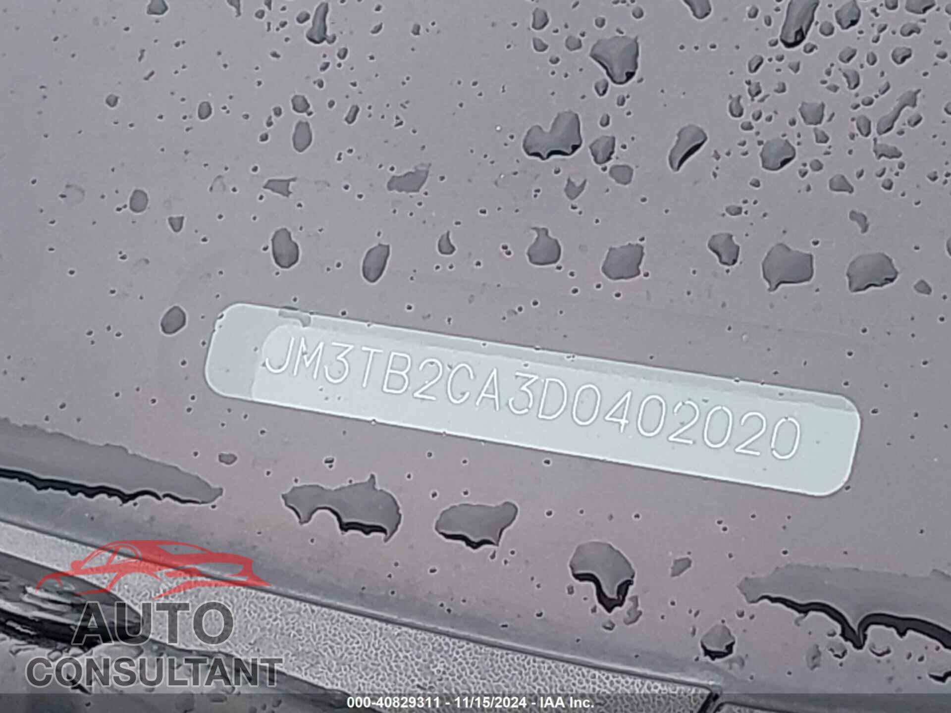 MAZDA CX-9 2013 - JM3TB2CA3D0402020