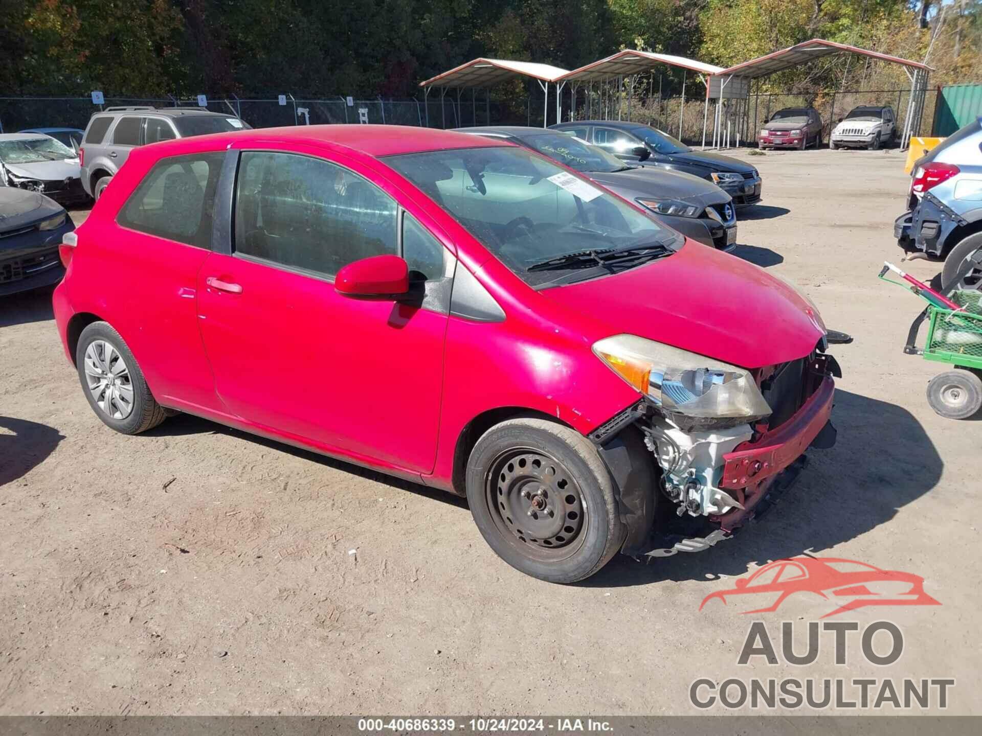 TOYOTA YARIS 2012 - JTDJTUD37CD500676