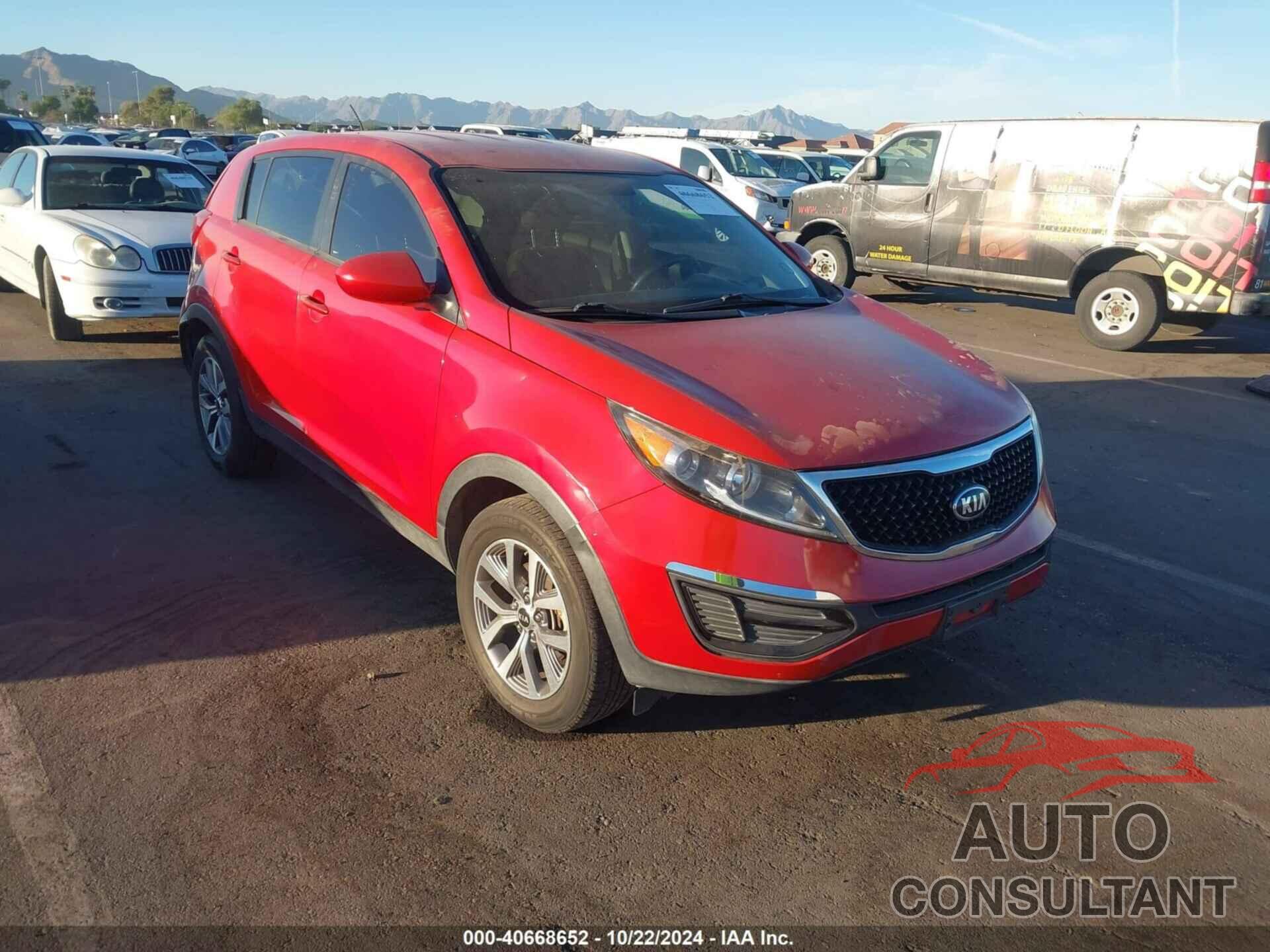 KIA SPORTAGE 2014 - KNDPB3AC2E7587674