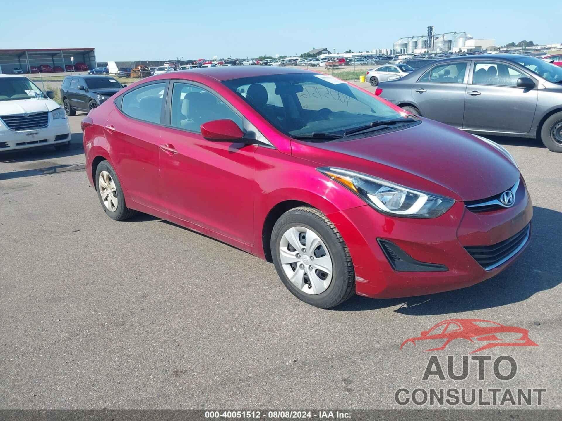 HYUNDAI ELANTRA 2016 - 5NPDH4AE9GH783747