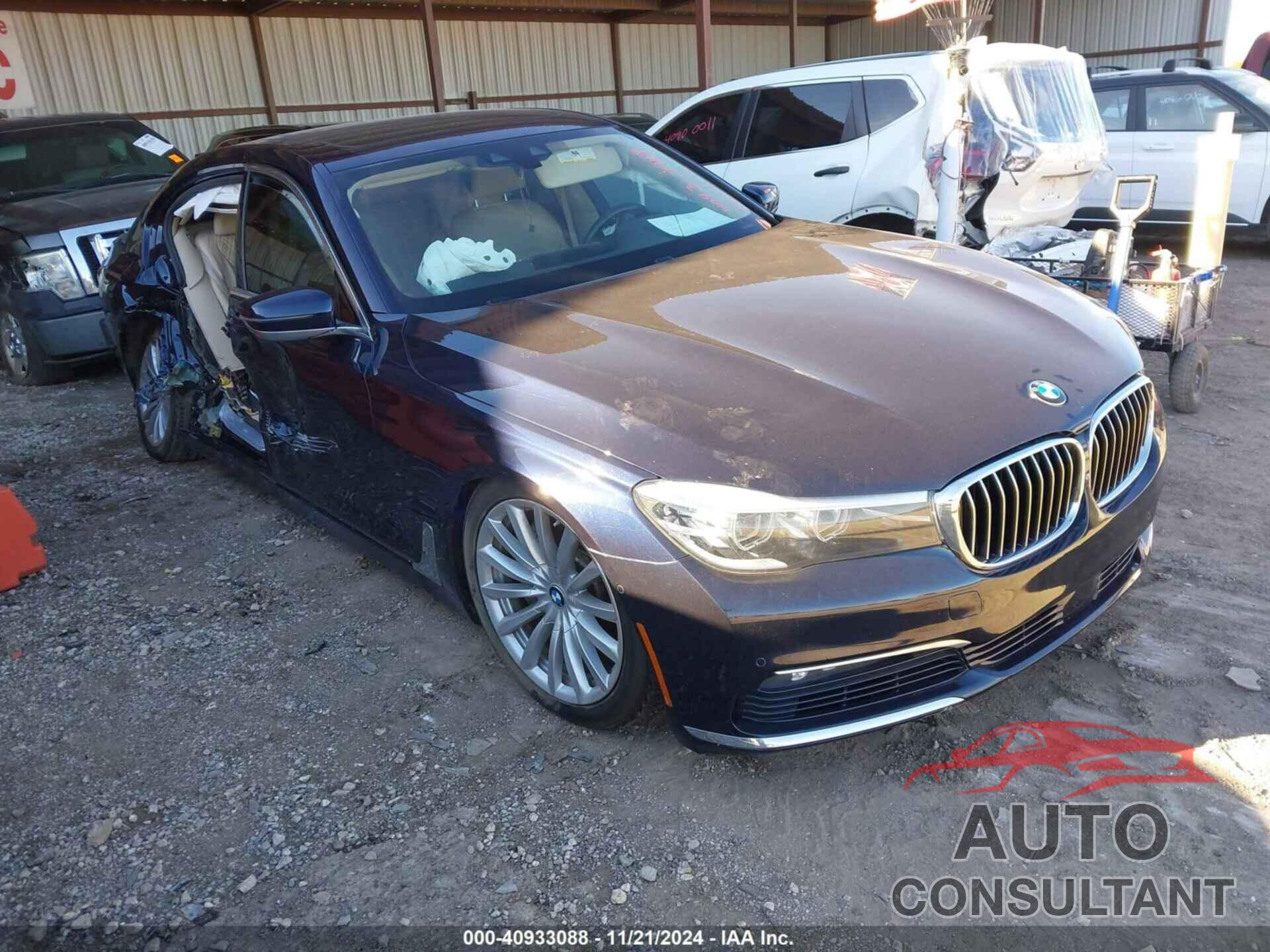 BMW 740I 2017 - WBA7E2C52HG740460