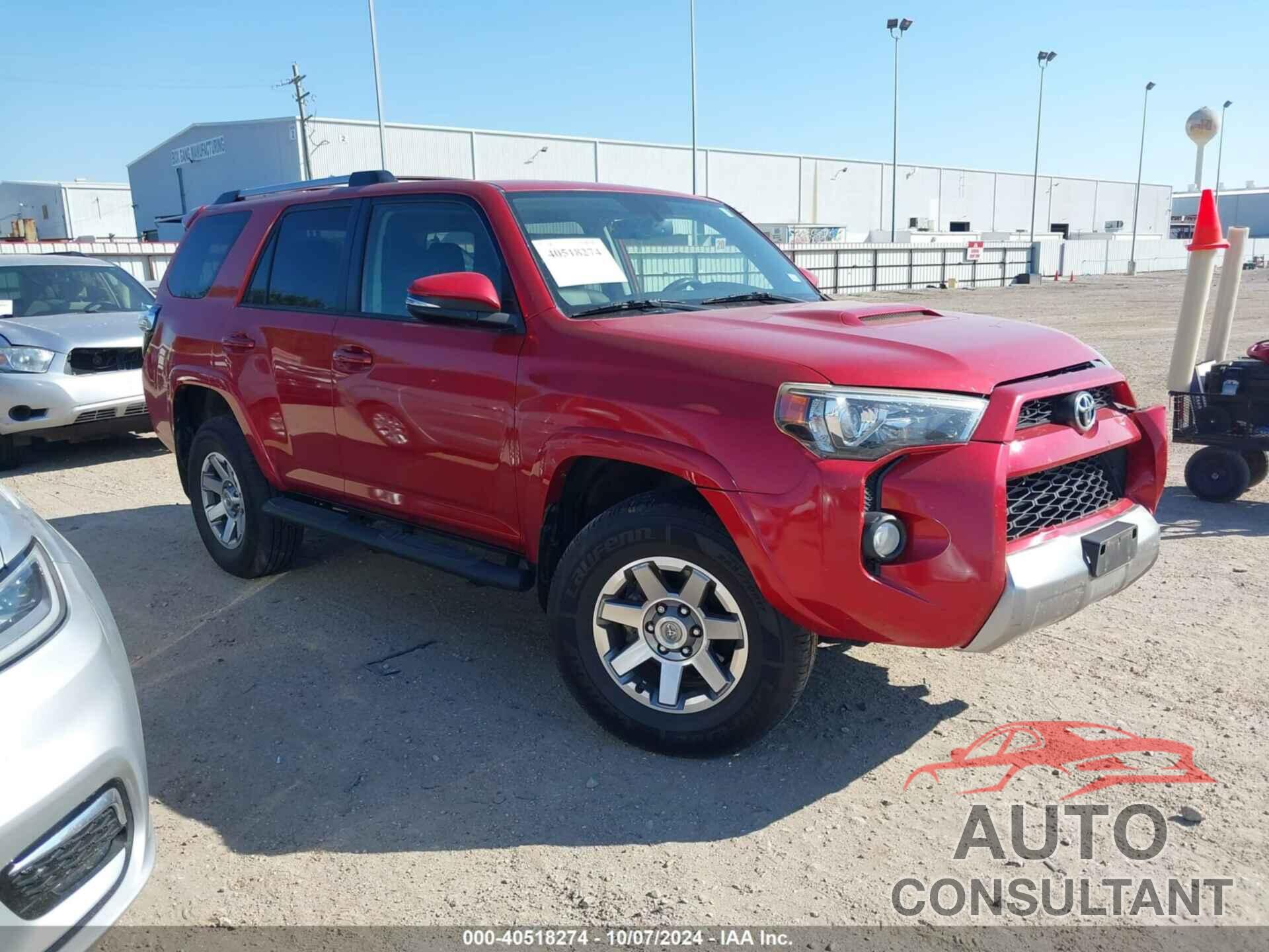 TOYOTA 4RUNNER 2016 - JTEBU5JR6G5390313