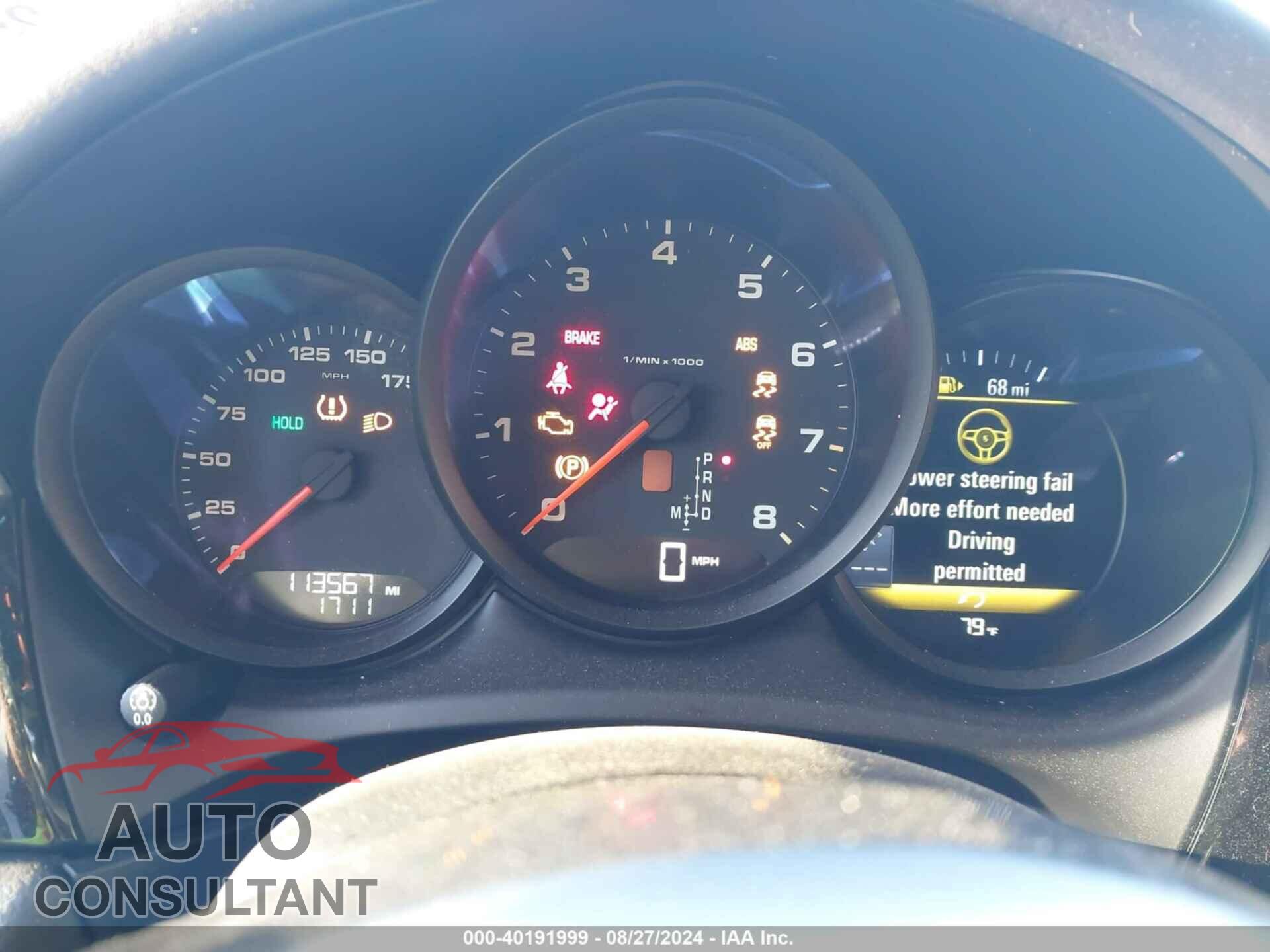 PORSCHE MACAN 2017 - WP1AA2A57HLB05053