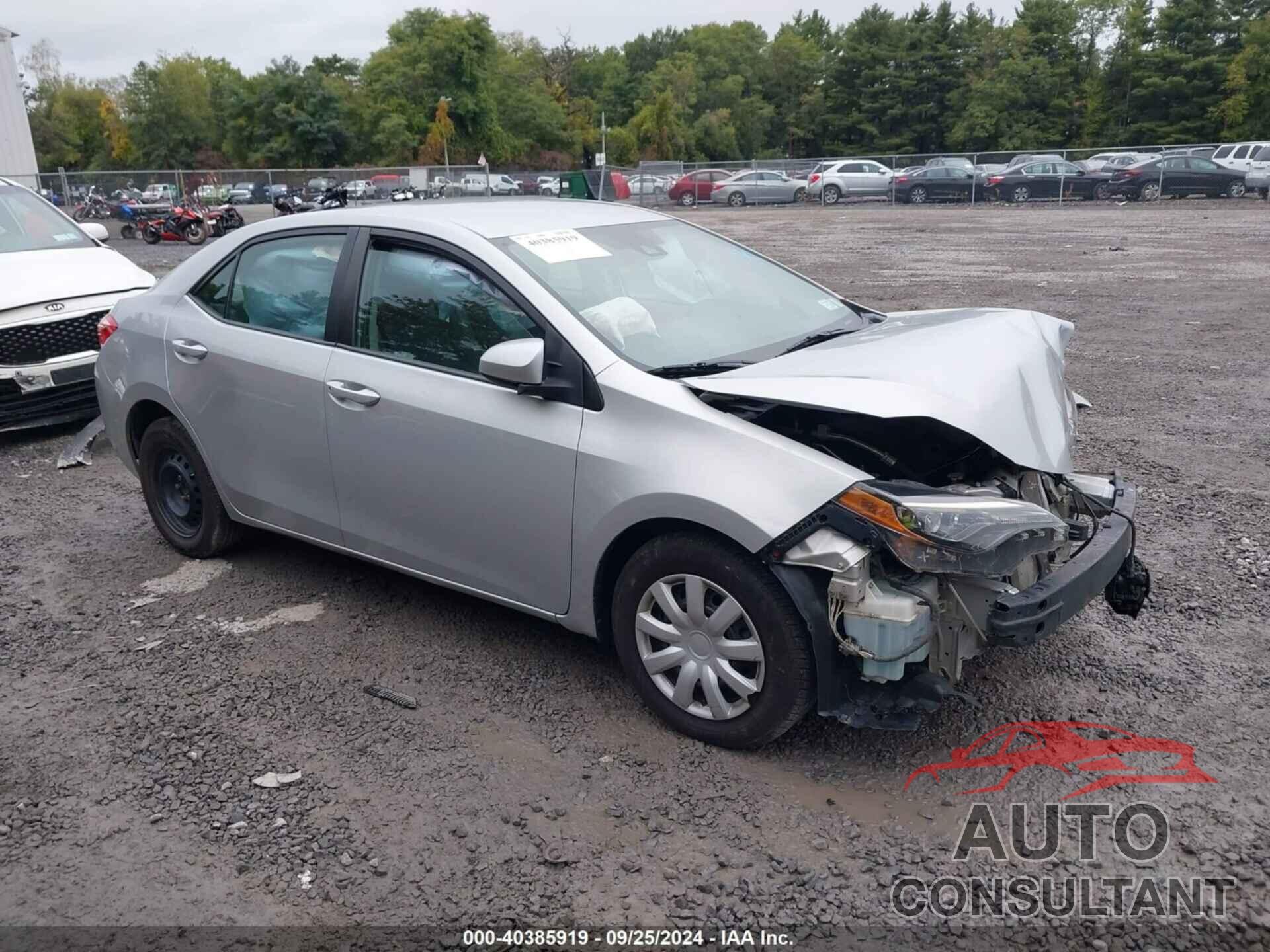 TOYOTA COROLLA 2019 - 2T1BURHE0KC204467