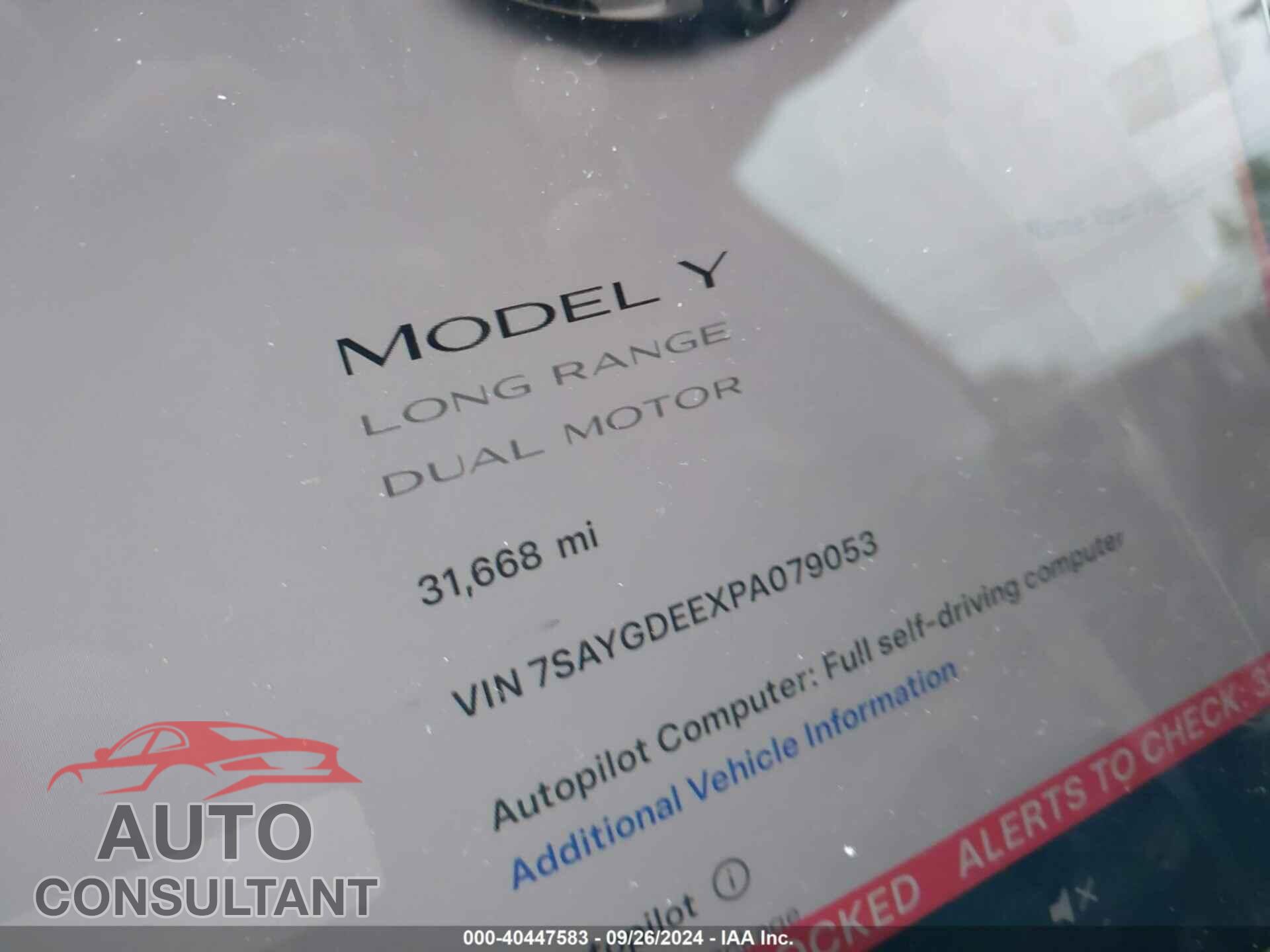 TESLA MODEL Y 2023 - 7SAYGDEEXPA079053