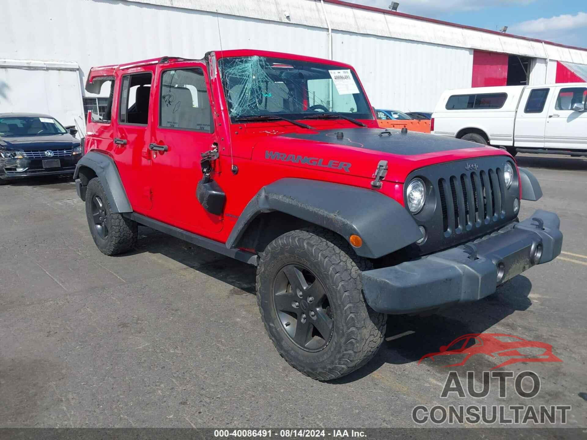 JEEP WRANGLER UNLIMITED 2017 - 1C4BJWDG6HL709414