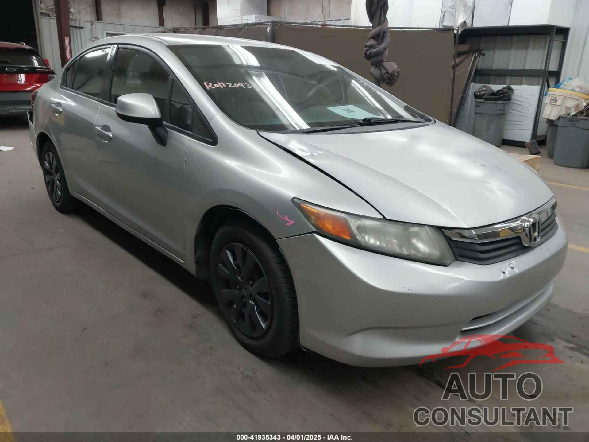 HONDA CIVIC 2012 - 19XFB2F59CE342898