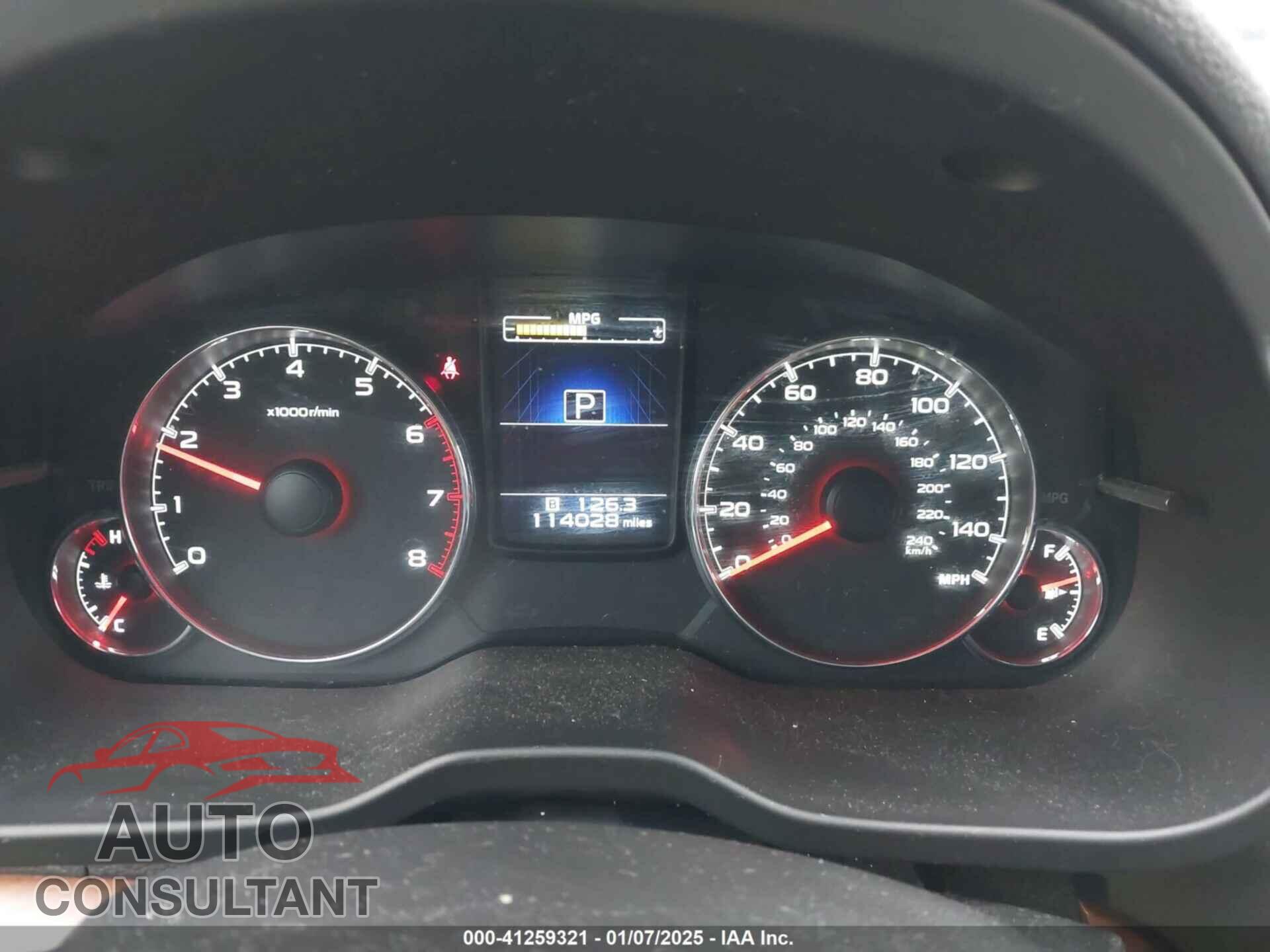 SUBARU OUTBACK 2014 - 4S4BRBLC4E3317393