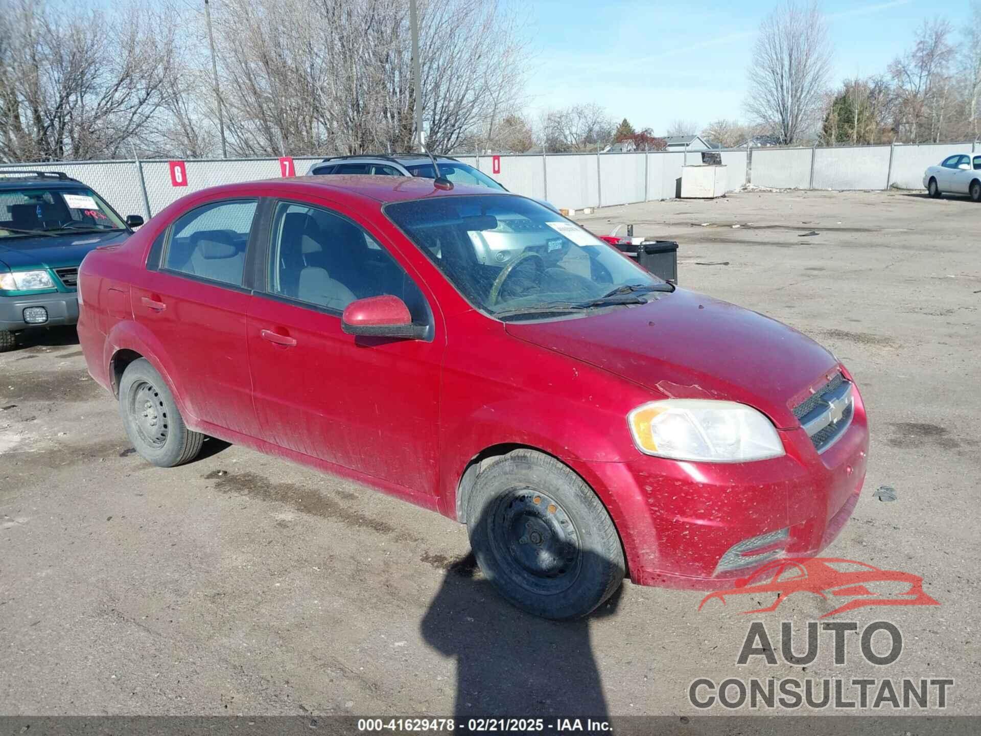 CHEVROLET AVEO 2010 - KL1TD5DE7AB101084