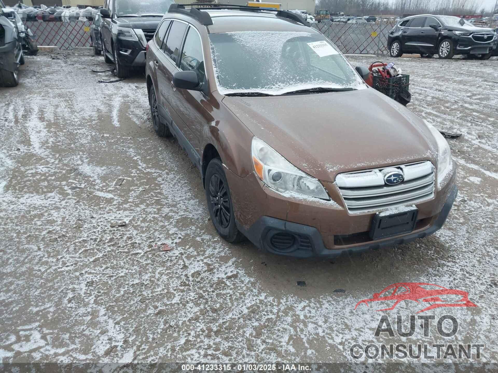 SUBARU OUTBACK 2013 - 4S4BRBAC7D3262052