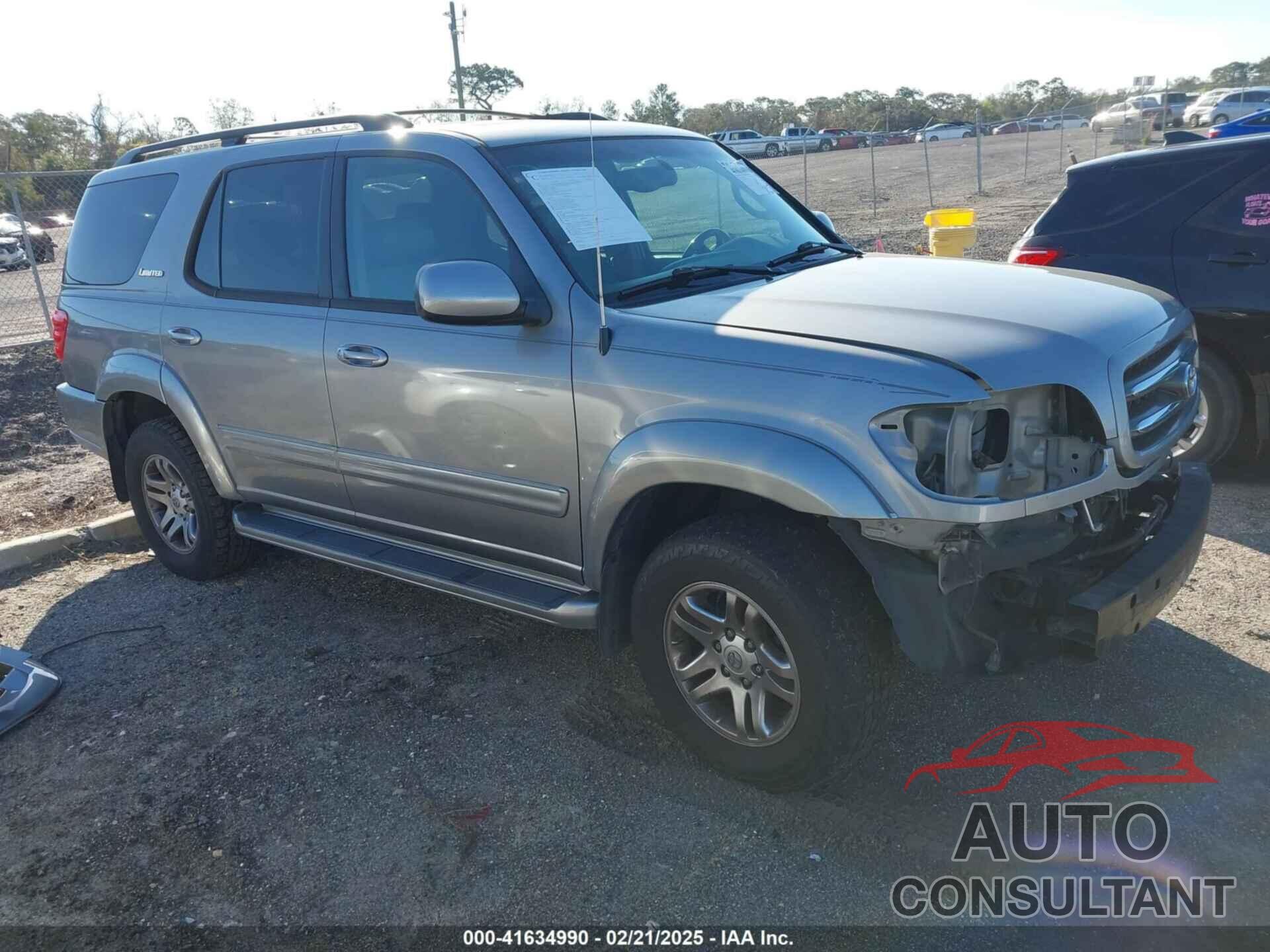 TOYOTA SEQUOIA 2004 - 5TDZT38A64S228620