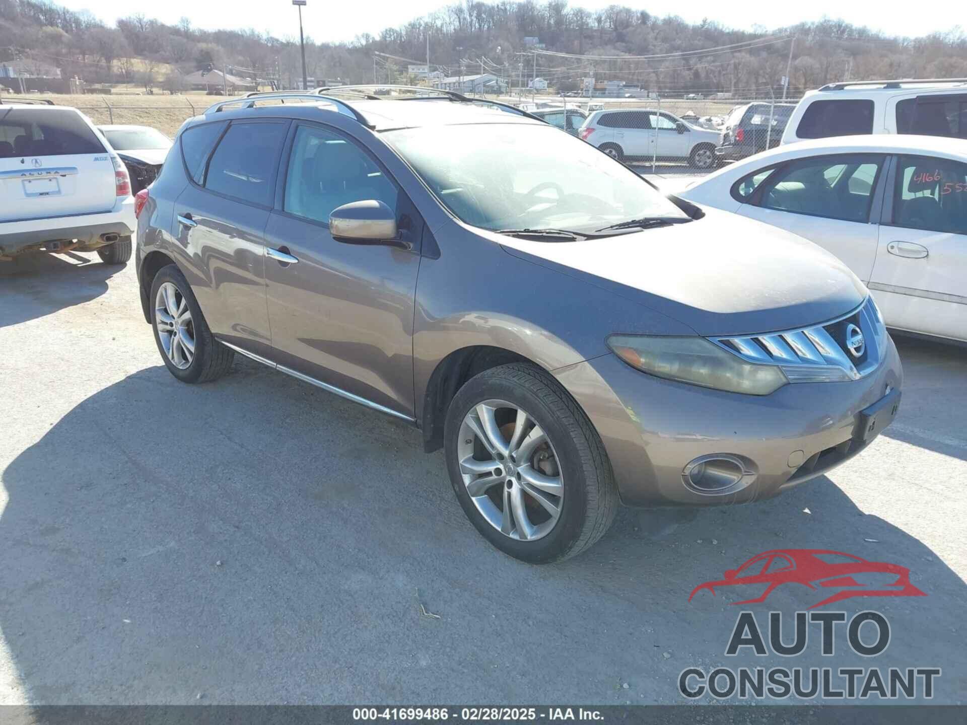 NISSAN MURANO 2009 - JN8AZ18W39W115554