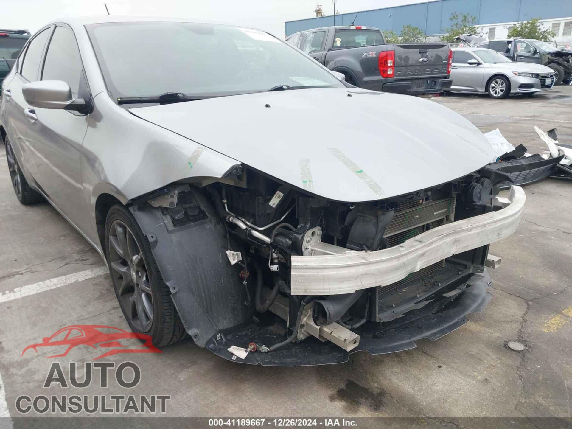 DODGE DART 2015 - 1C3CDFBBXFD302002