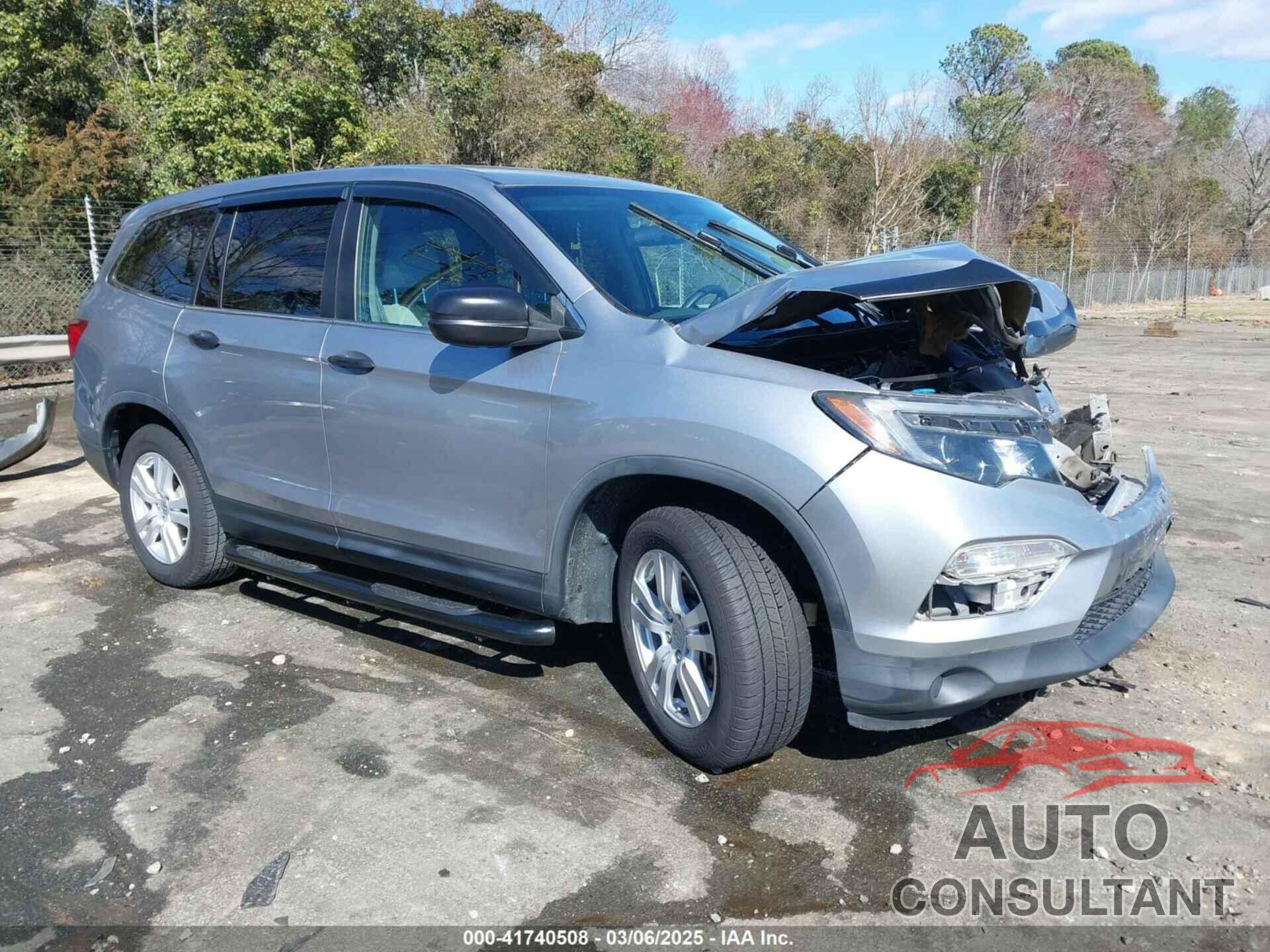 HONDA PILOT 2017 - 5FNYF5H14HB011821