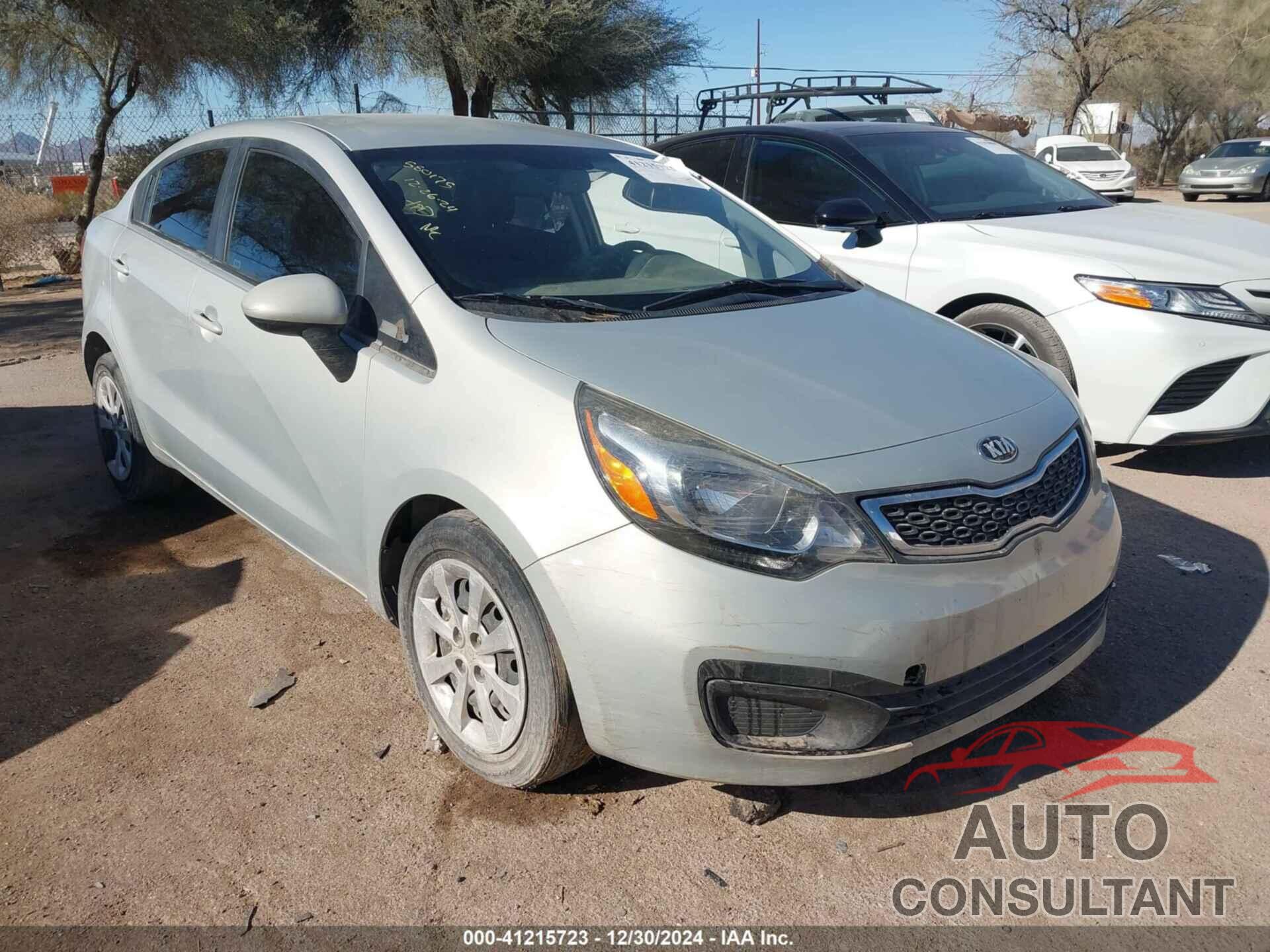 KIA RIO 2013 - KNADN4A3XD6193504
