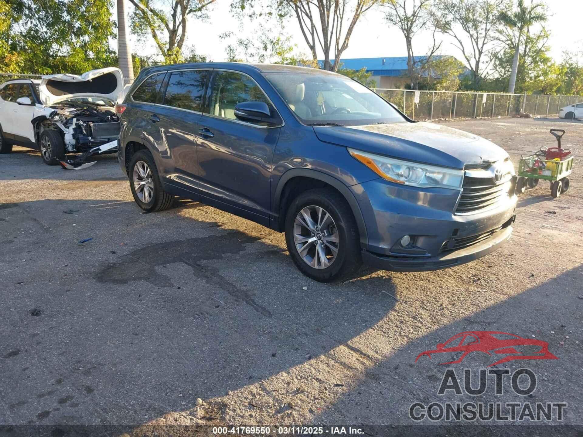 TOYOTA HIGHLANDER 2016 - 5TDZKRFH1GS151276