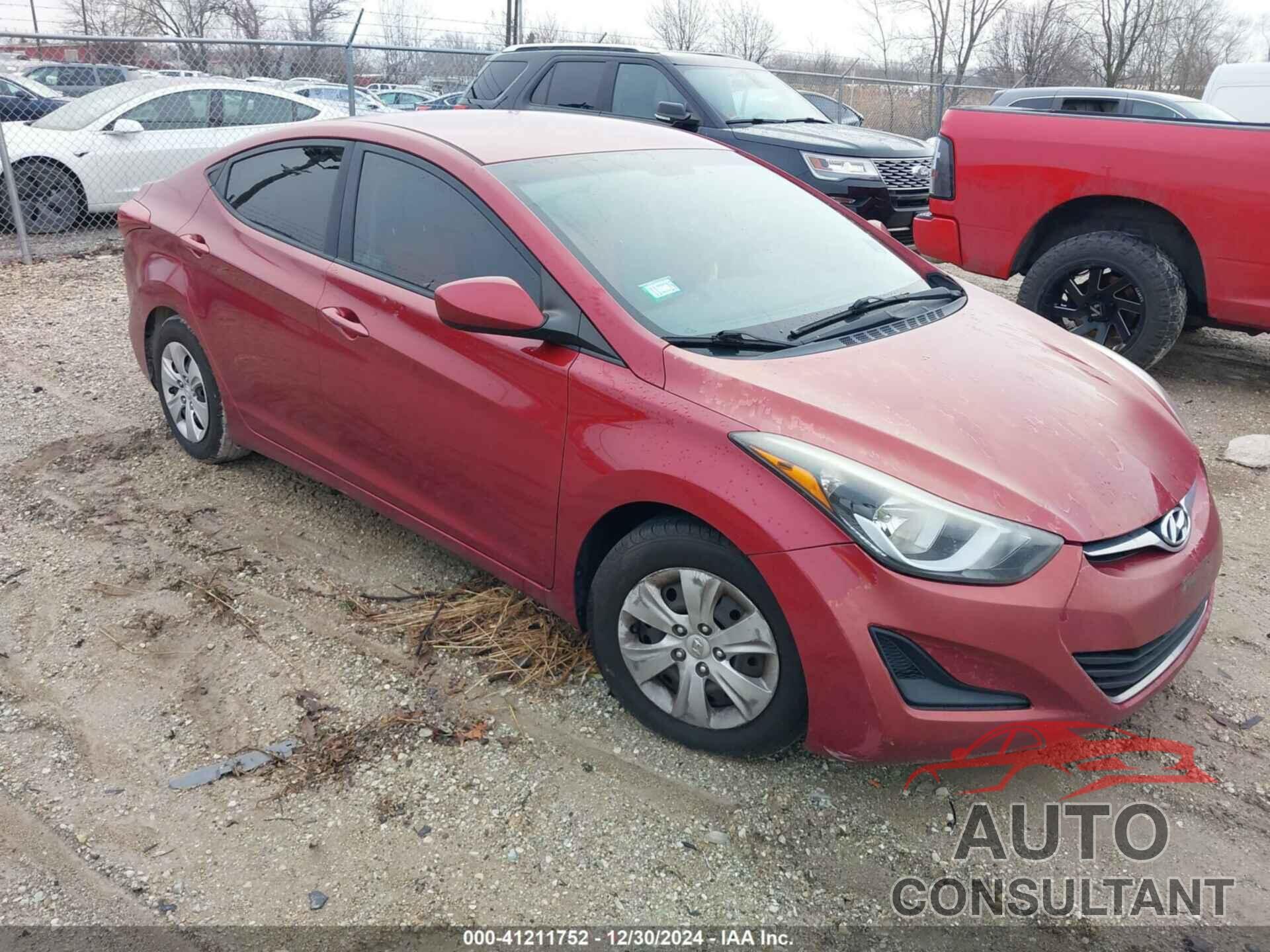 HYUNDAI ELANTRA 2016 - 5NPDH4AEXGH692101