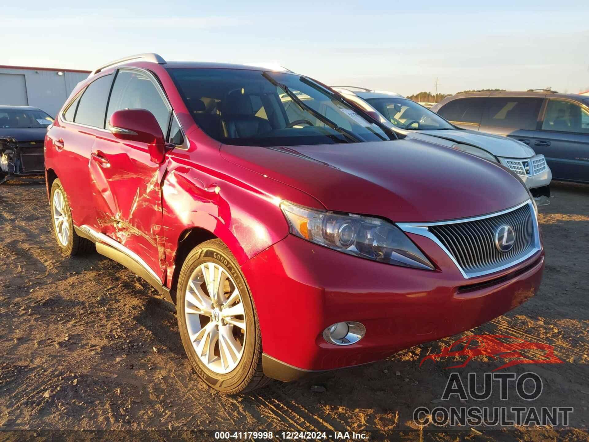 LEXUS RX 450H 2010 - JTJBC1BA8A2402069