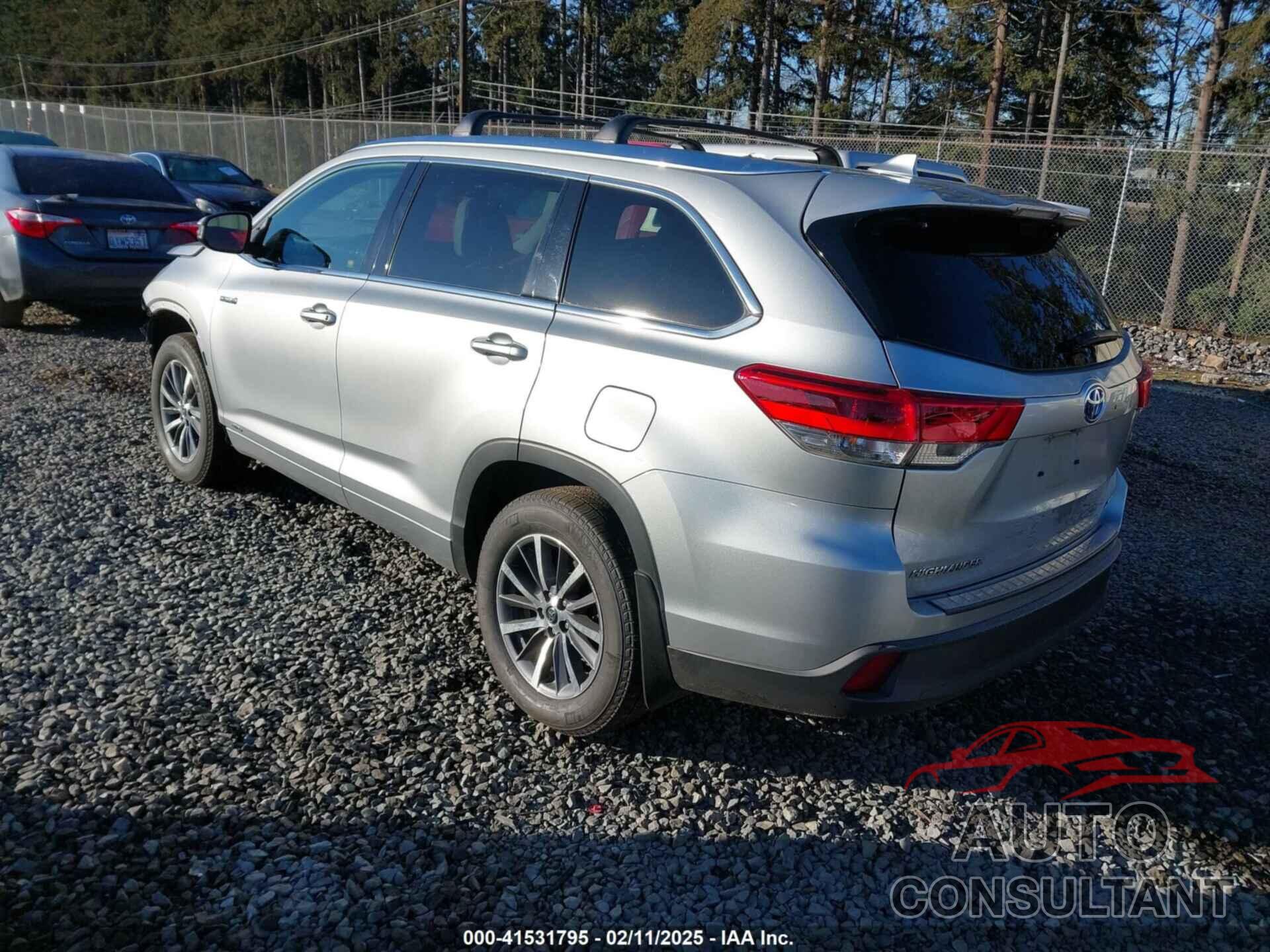 TOYOTA HIGHLANDER HYBRID 2017 - 5TDJGRFH6HS033398