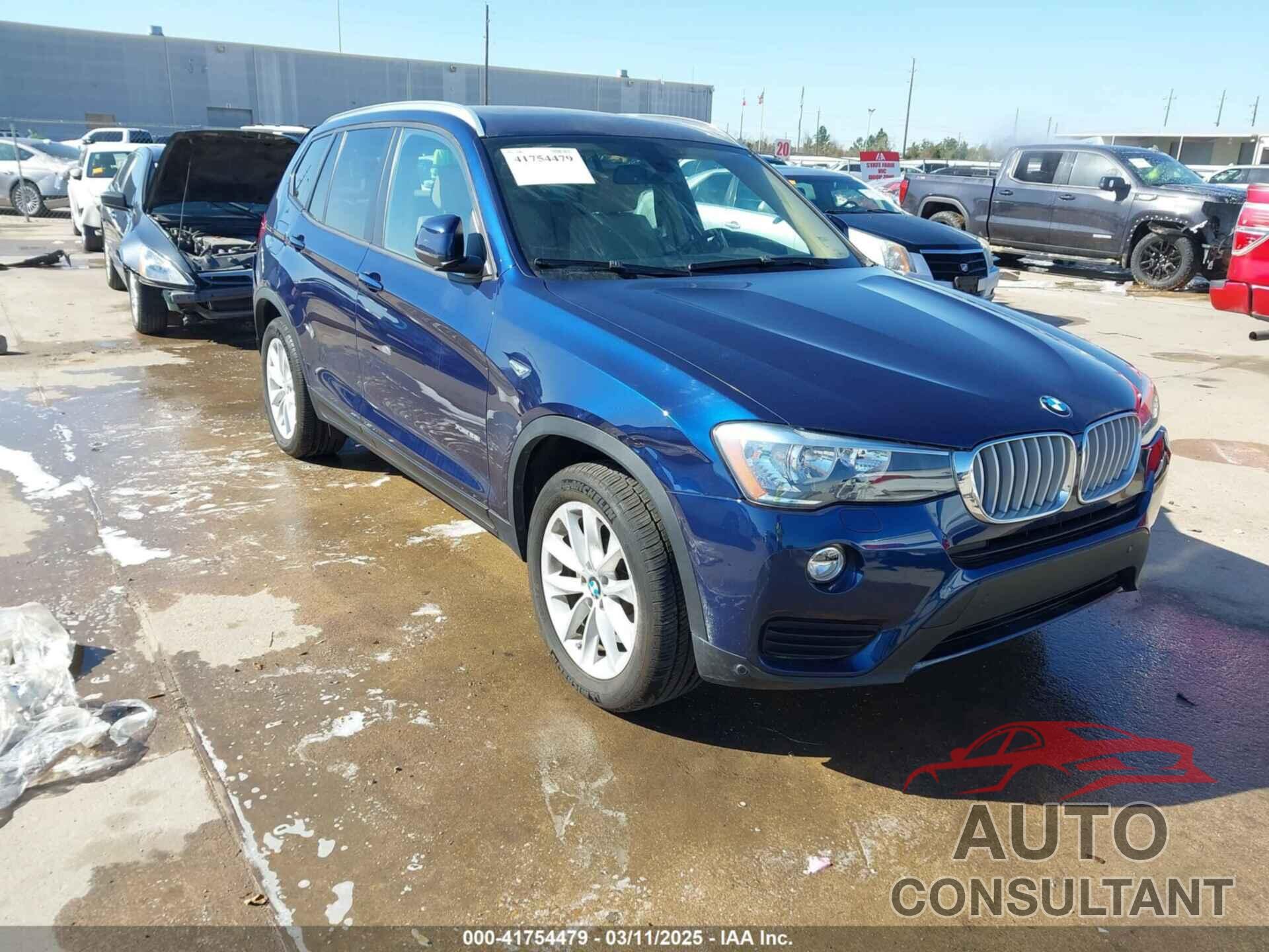 BMW X3 2016 - 5UXWX9C51G0D70208