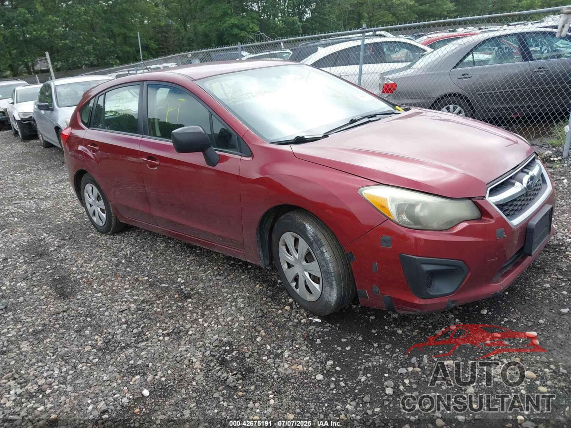 SUBARU IMPREZA 2012 - JF1GPAA65CH228154