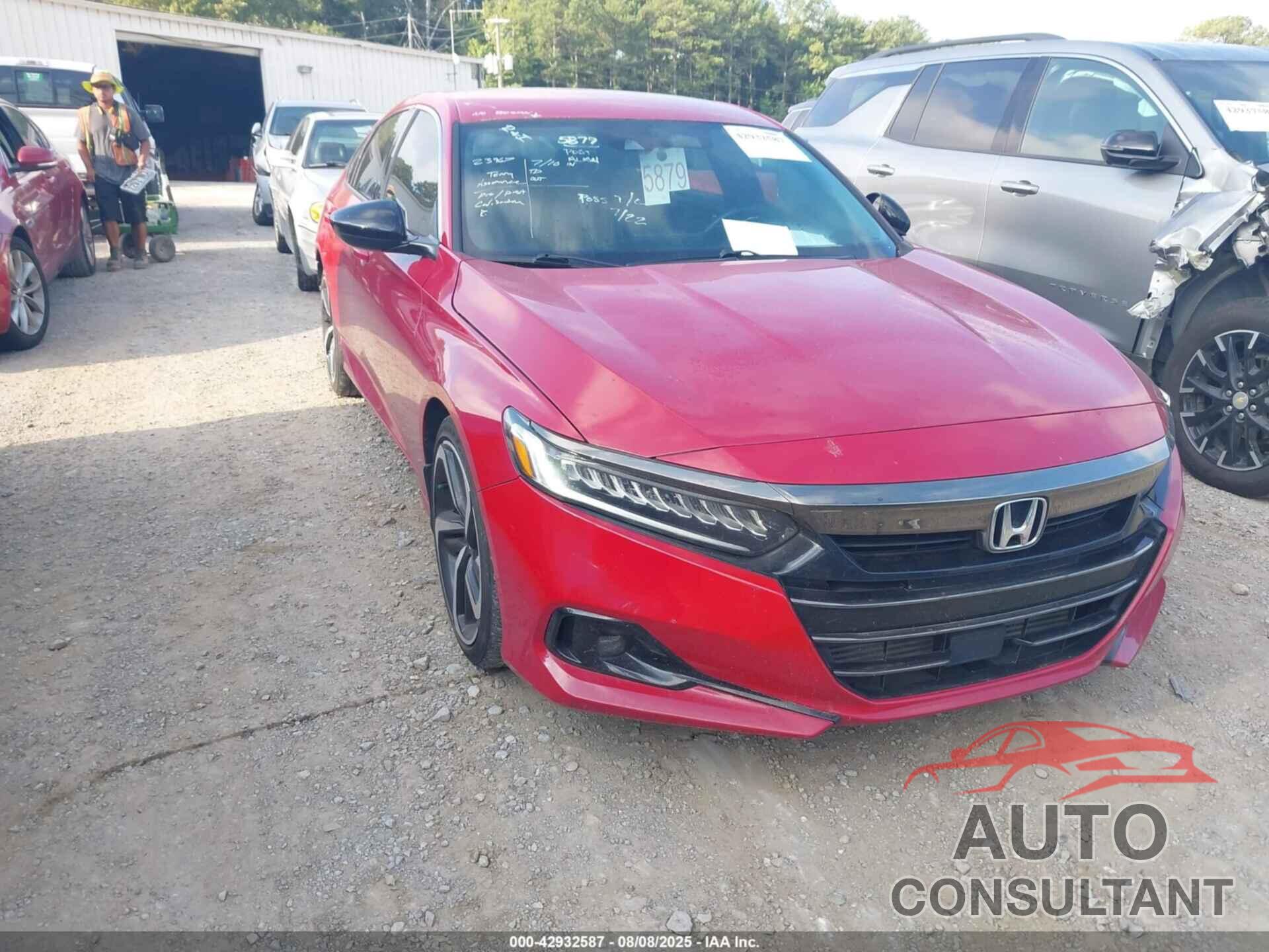 HONDA ACCORD 2021 - 1HGCV1F34MA098747