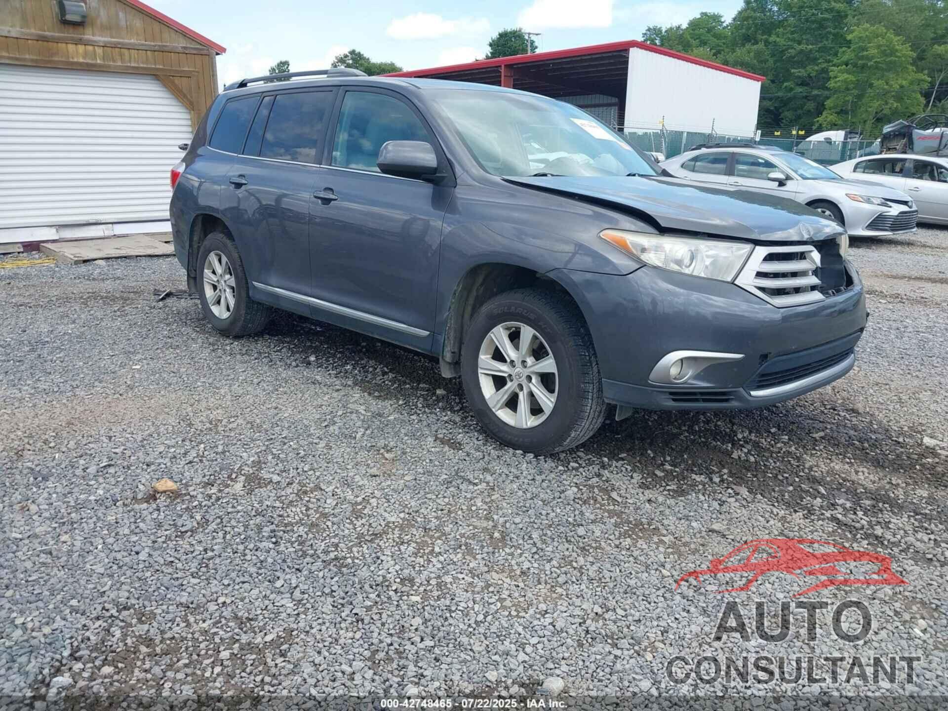 TOYOTA HIGHLANDER 2012 - 5TDBK3EH5CS136211