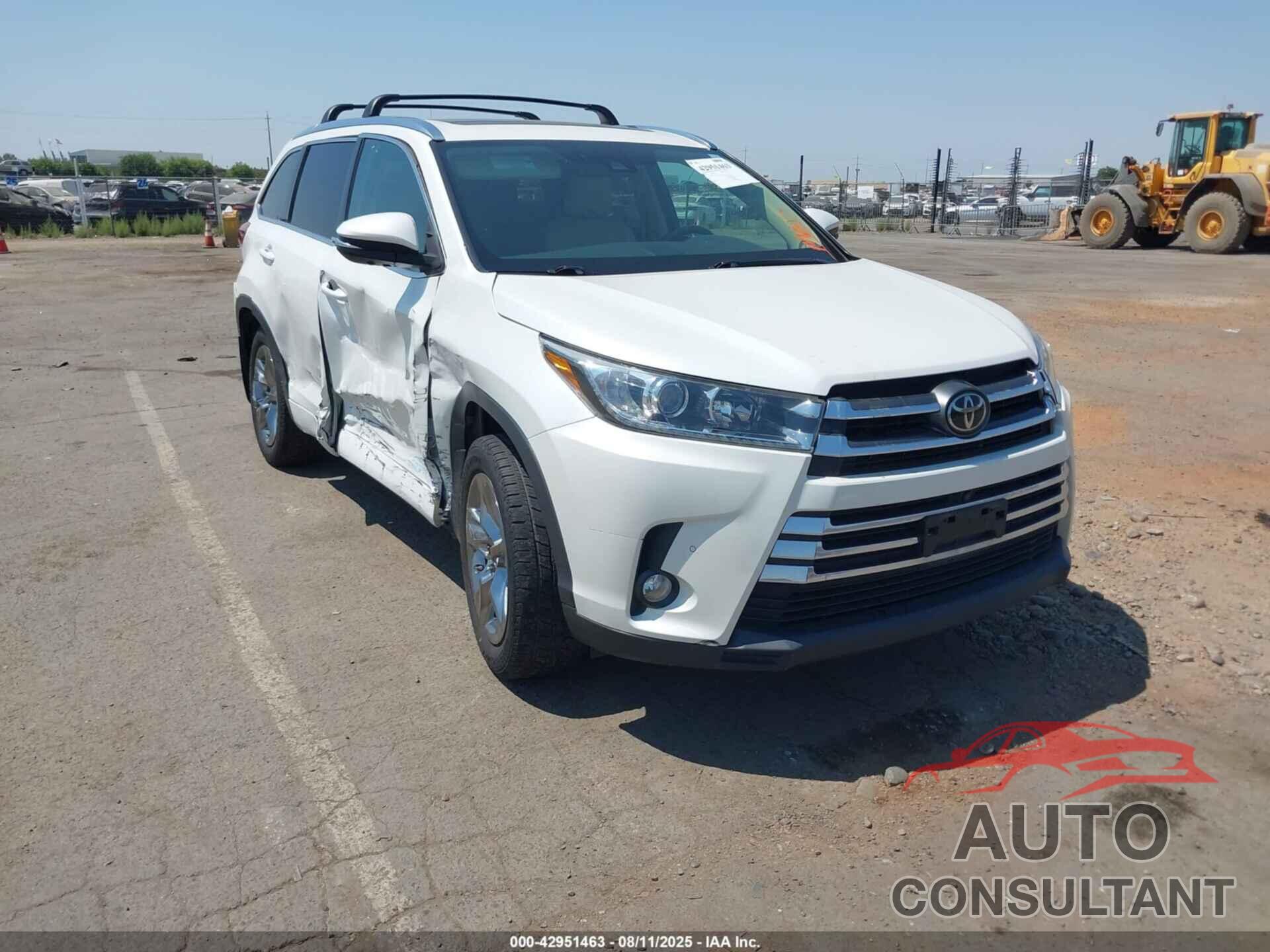 TOYOTA HIGHLANDER 2017 - 5TDDZRFHXHS368350