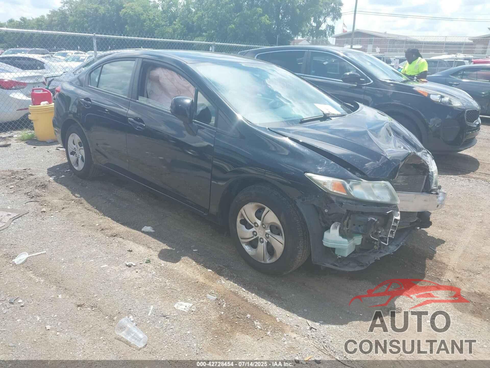 HONDA CIVIC 2013 - 2HGFB2F54DH537833