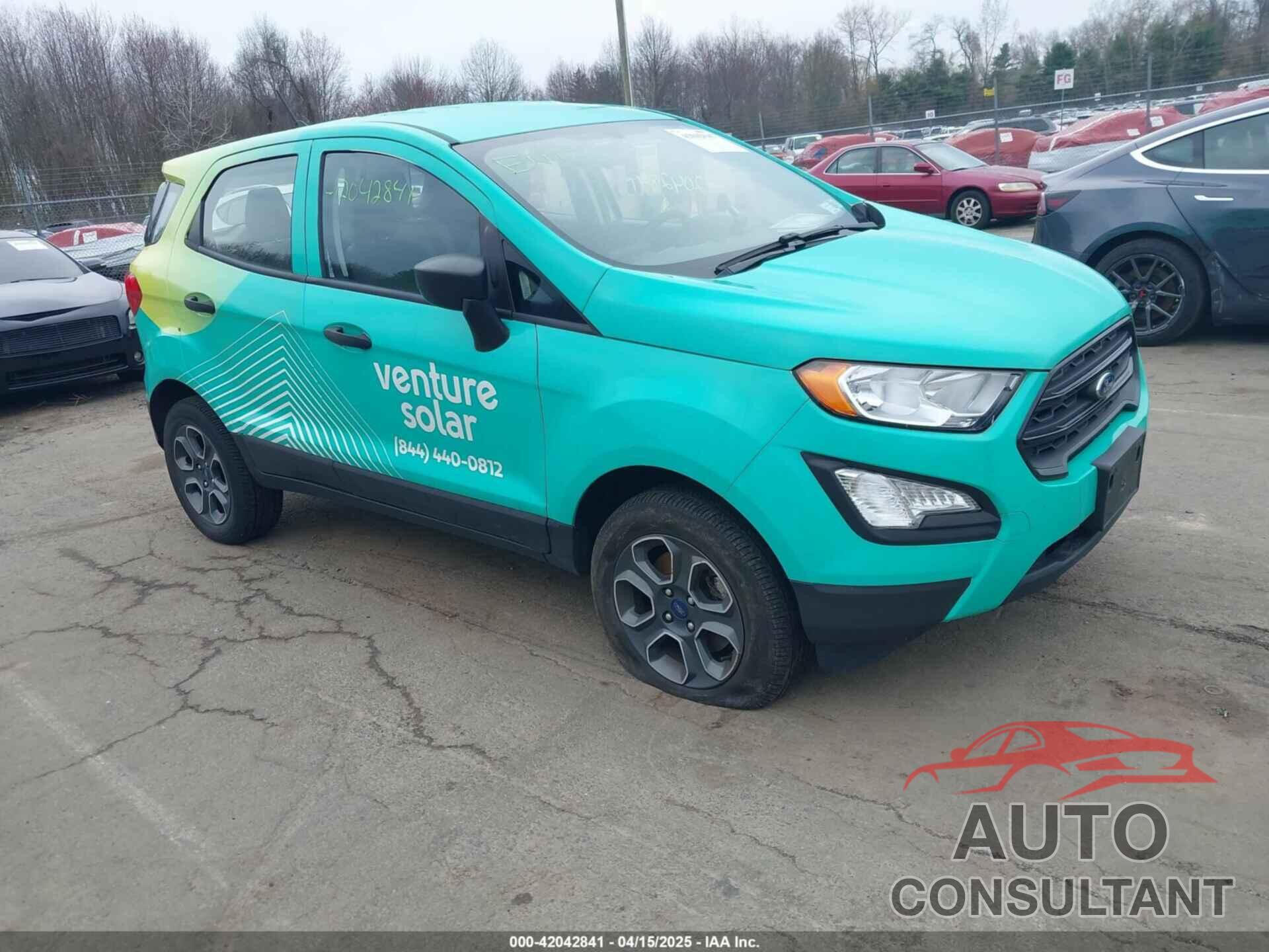 FORD ECOSPORT 2022 - MAJ6S3FL9NC457201