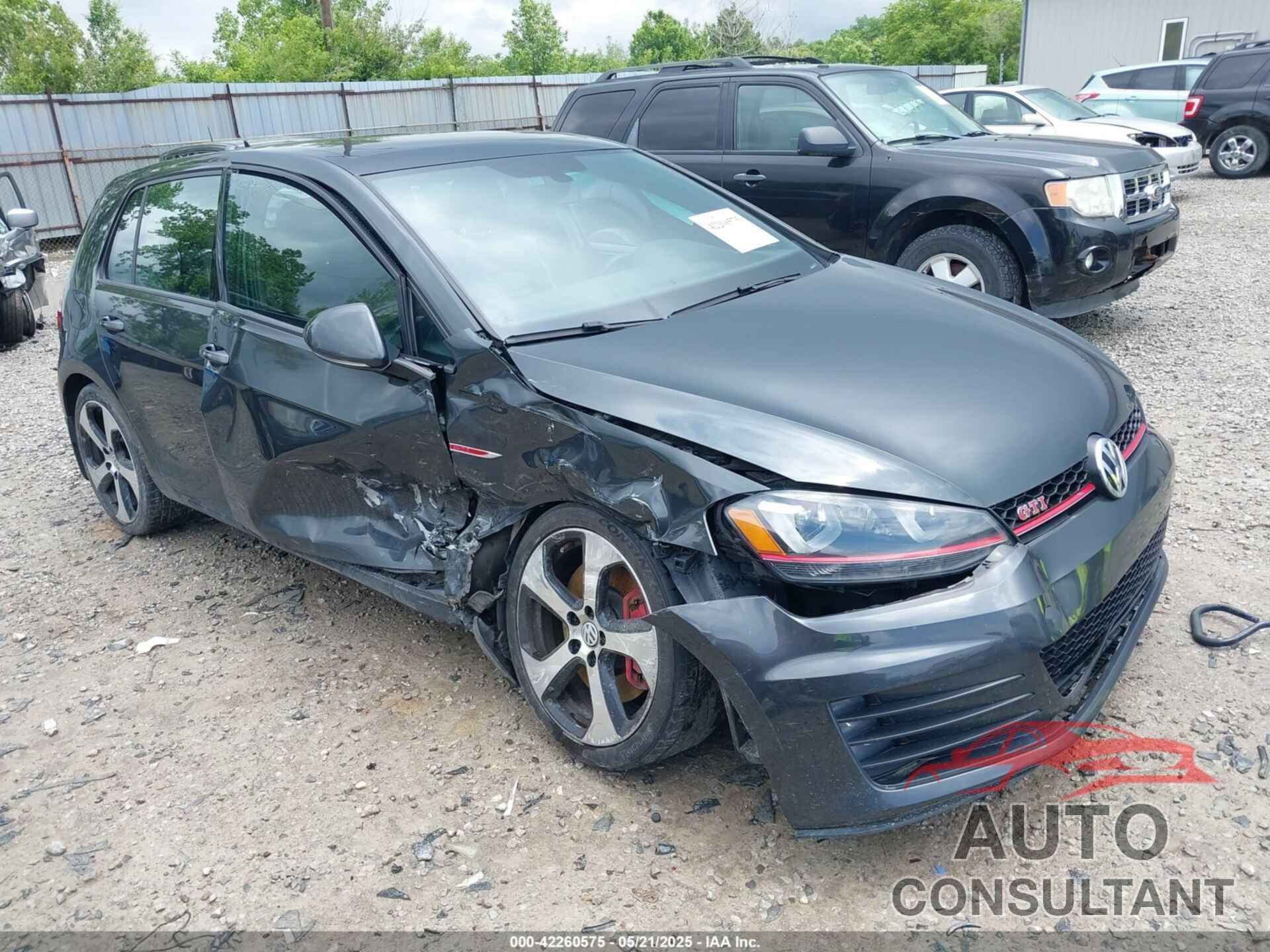 VOLKSWAGEN GOLF GTI 2017 - 3VW547AU6HM001759
