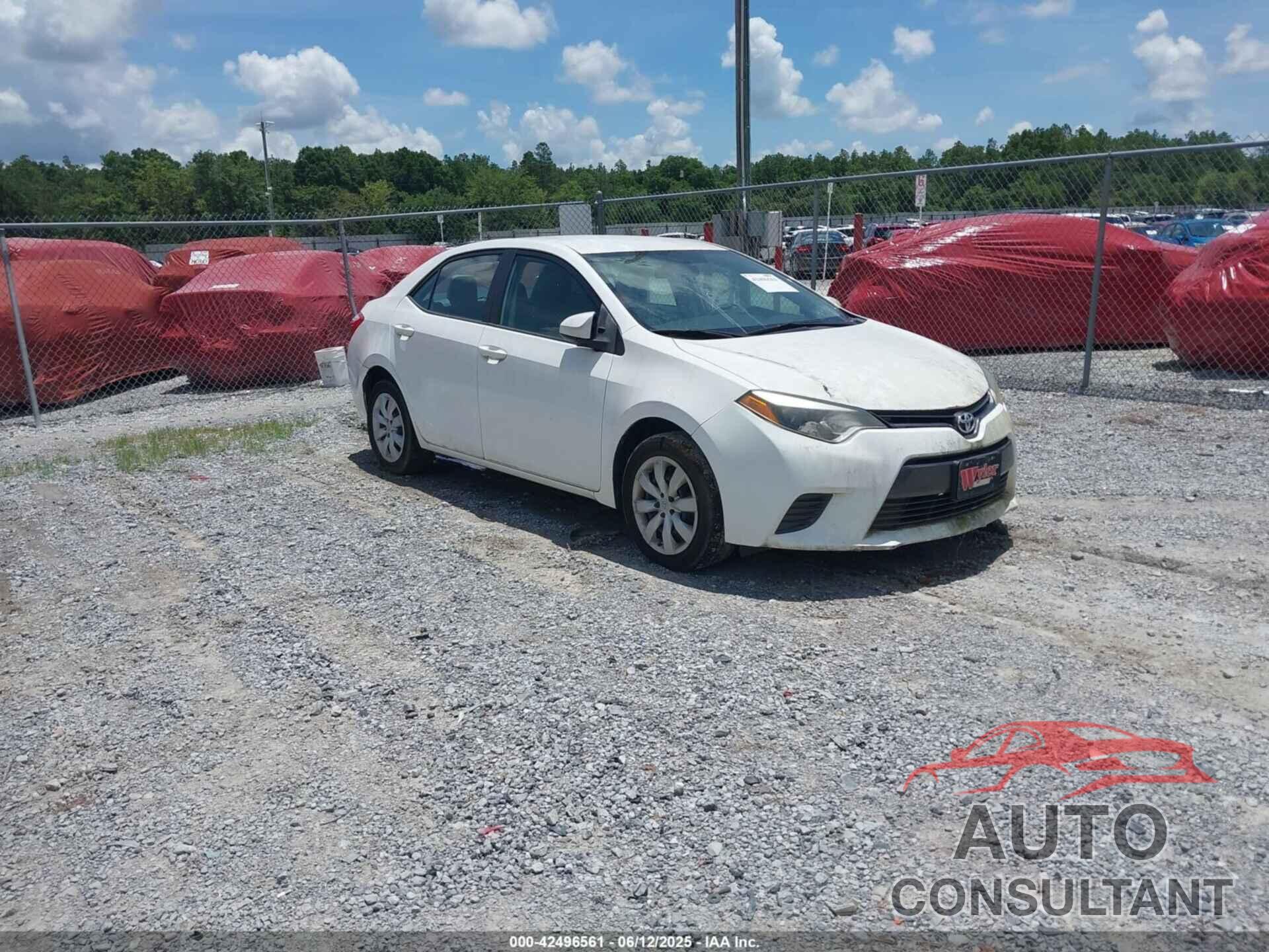 TOYOTA COROLLA 2016 - 2T1BURHE2GC607602