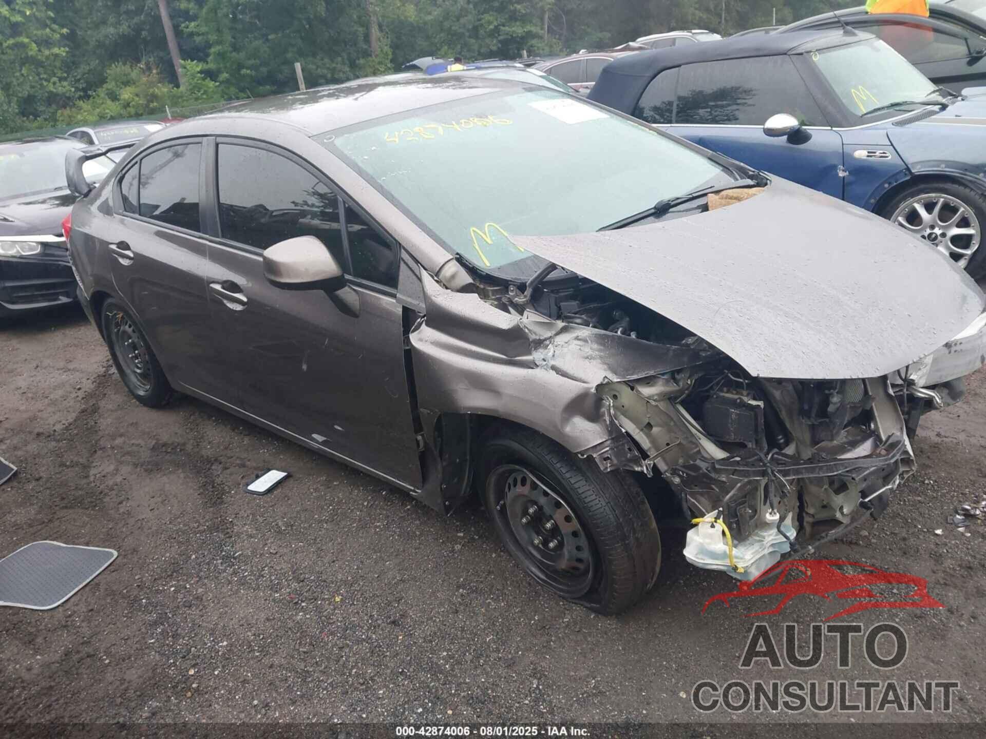 HONDA CIVIC 2012 - 19XFB2F59CE053665