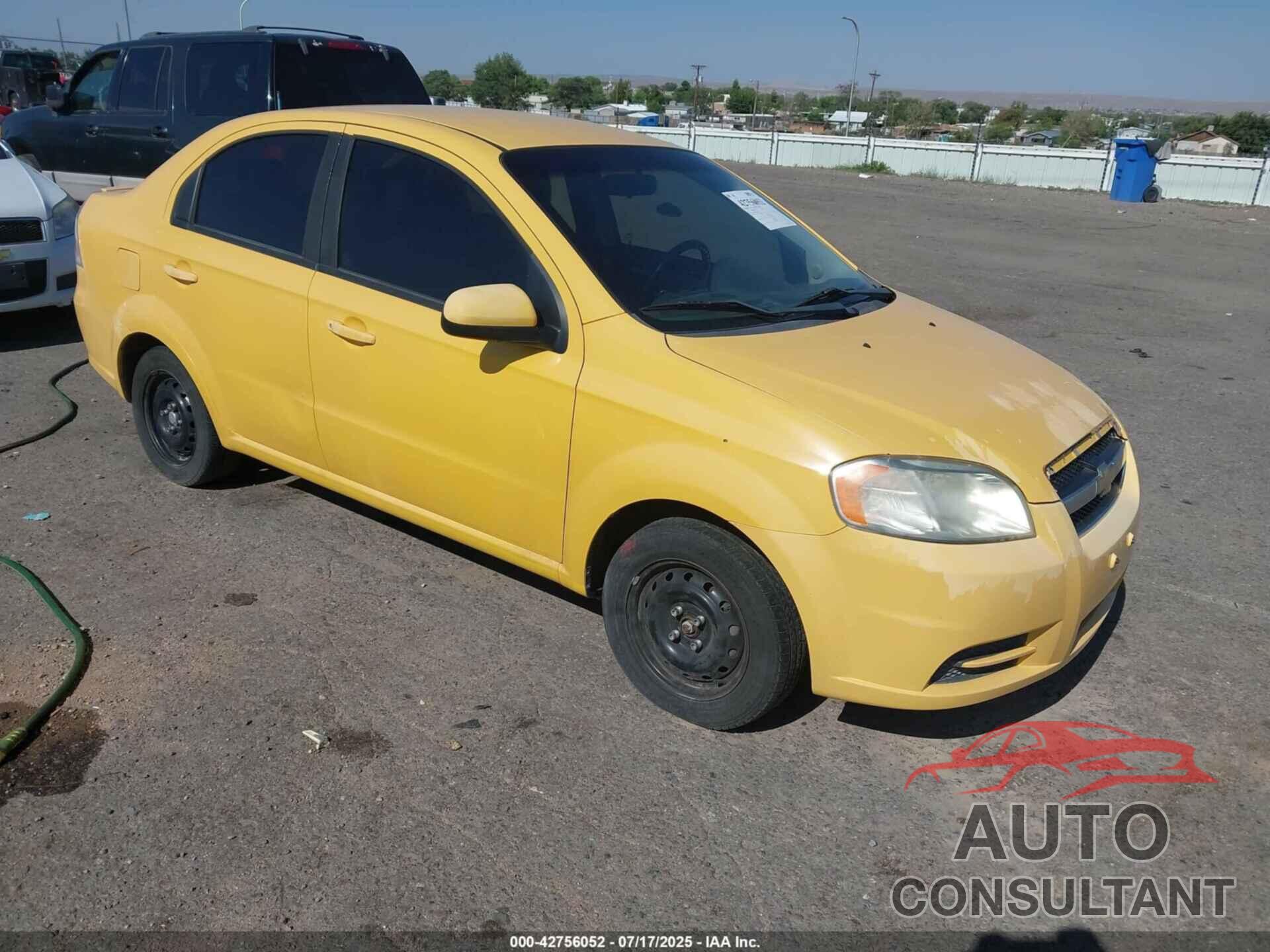 CHEVROLET AVEO 2011 - KL1TD5DE0BB145588