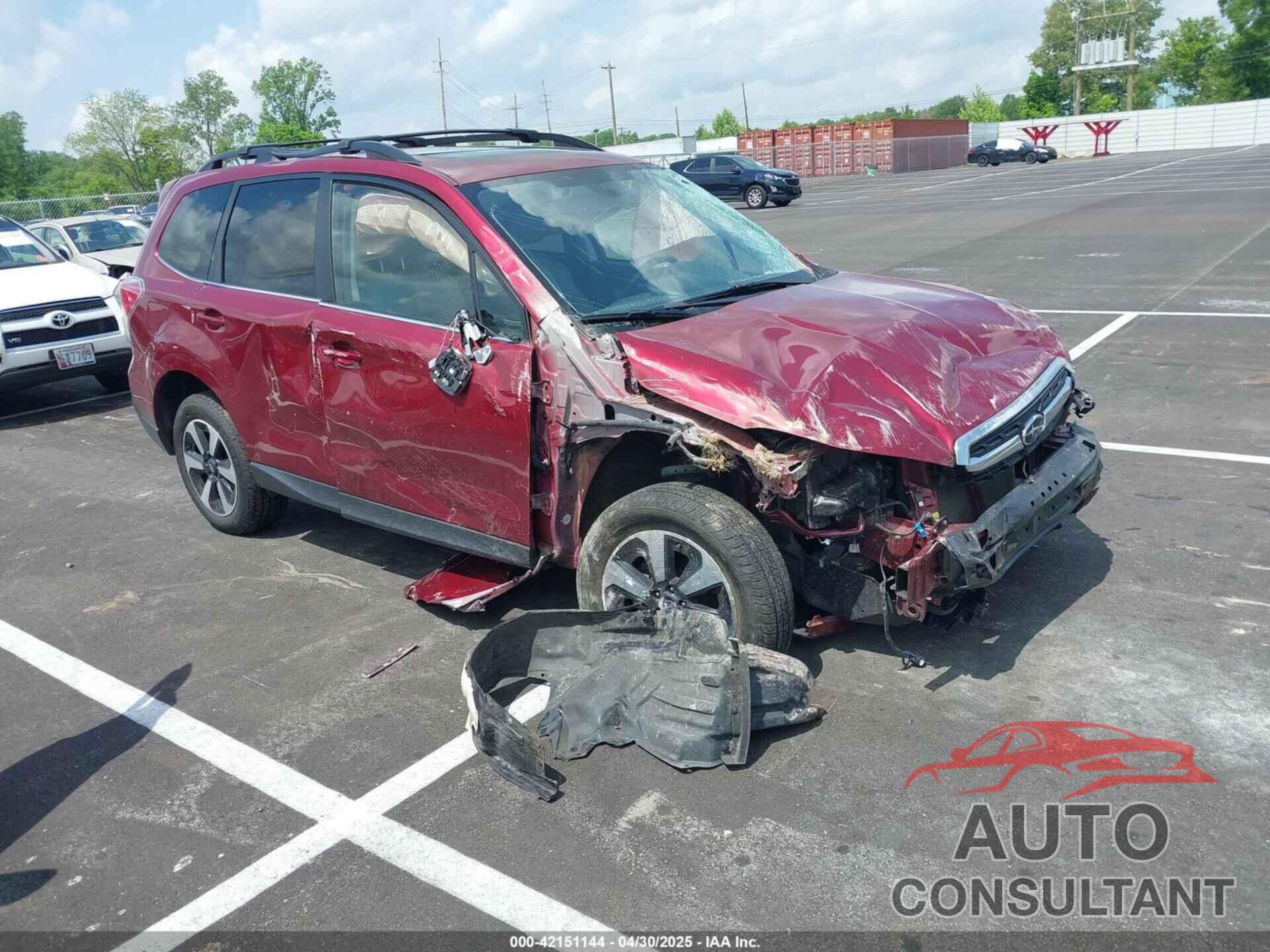 SUBARU FORESTER 2018 - JF2SJARC1JH607666