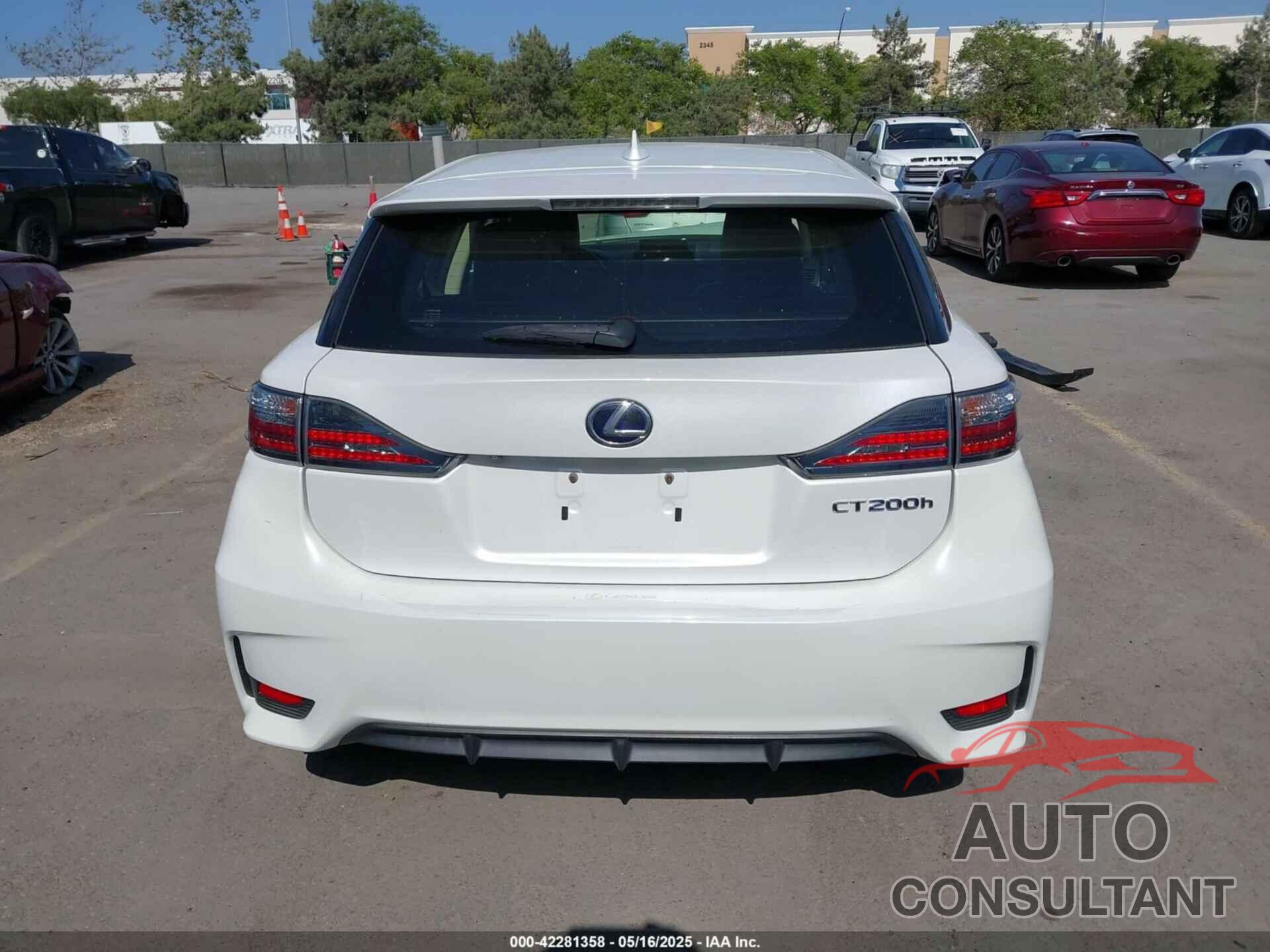 LEXUS CT 200H 2016 - JTHKD5BH2G2274942
