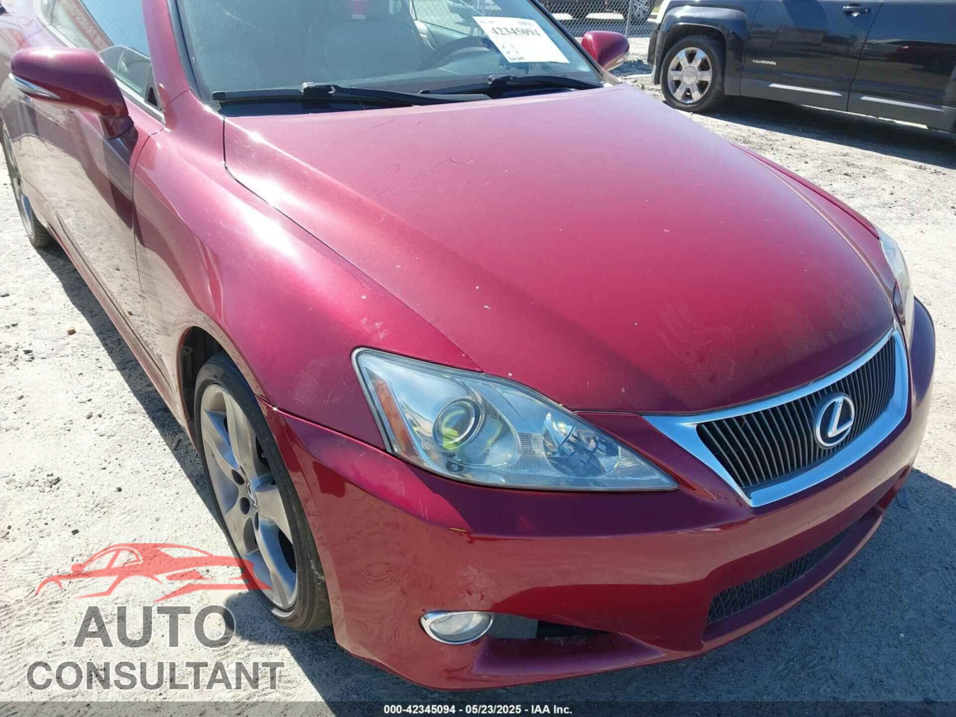 LEXUS IS 250C 2010 - JTHFF2C26A2502906